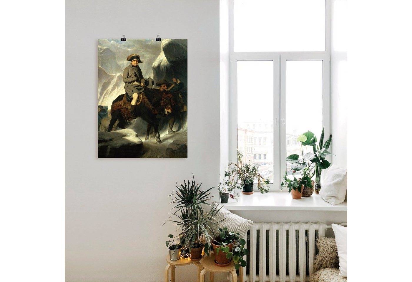 Artland Wandbild »Napoleon beim Überqueren der Alpen. 1848«, Menschen (1 Stück), in vielen Größen & Produktarten -Leinwandbild, Poster, Wandaufkleber / Wandtattoo auch für Badezimmer geeignet-kaufen