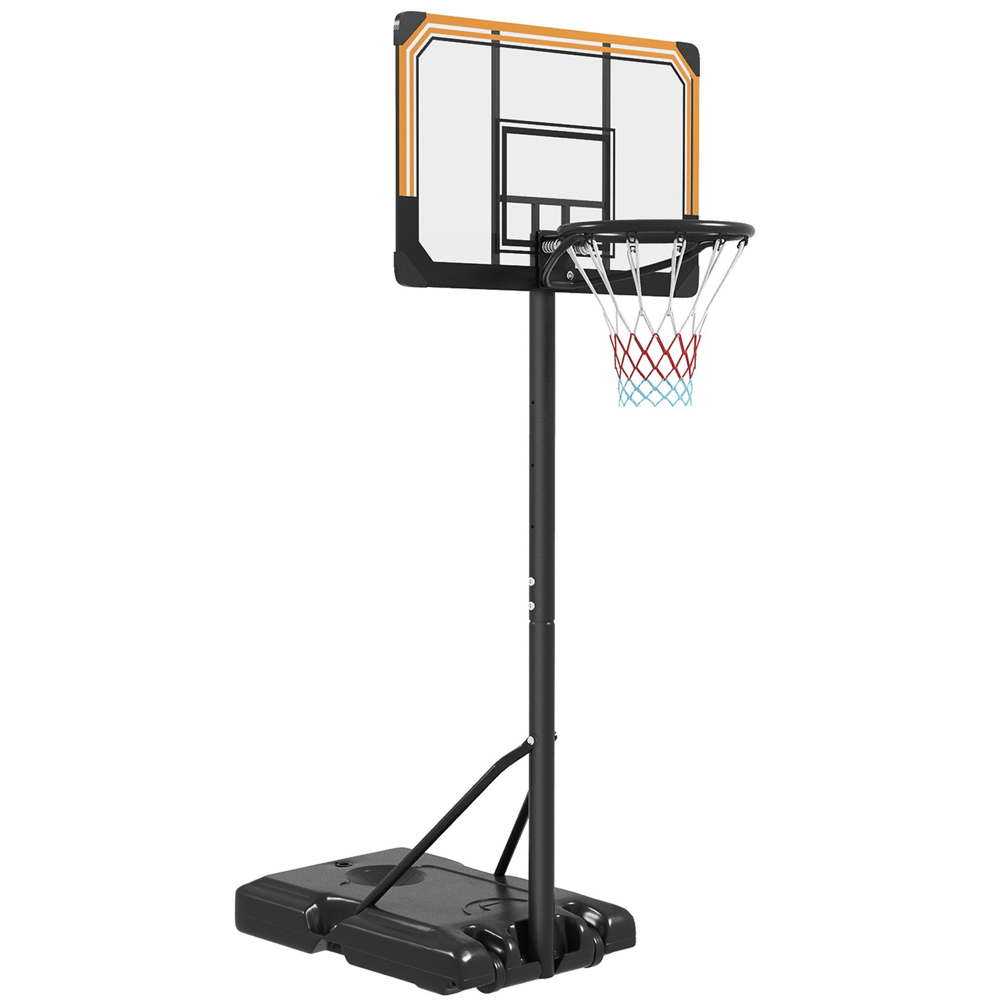 Basketballkorb Outdoor mit Ständer, 182-213 cm höhenverstellbar Basketballständer