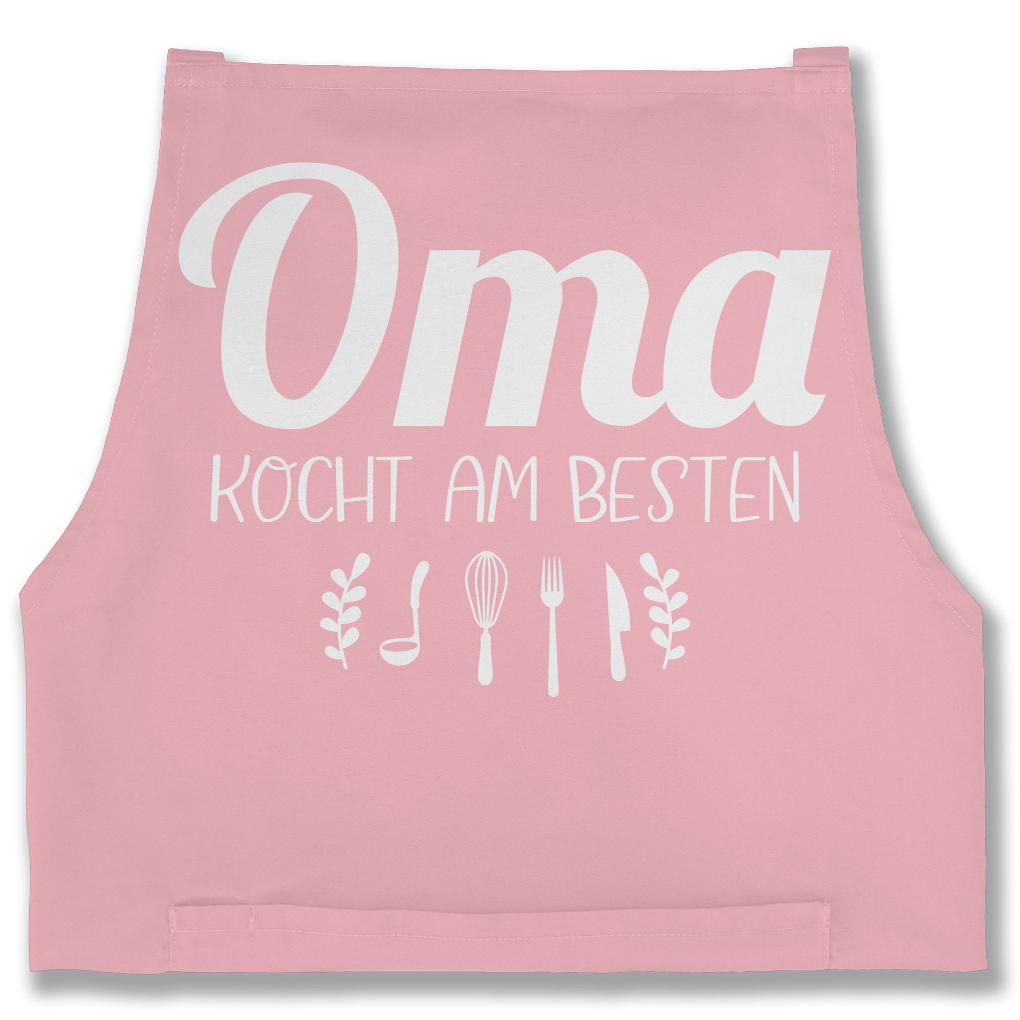 Shirtracer Kochschürze Oma kocht am besten, (1-tlg), Küchenschürze zum Kochen