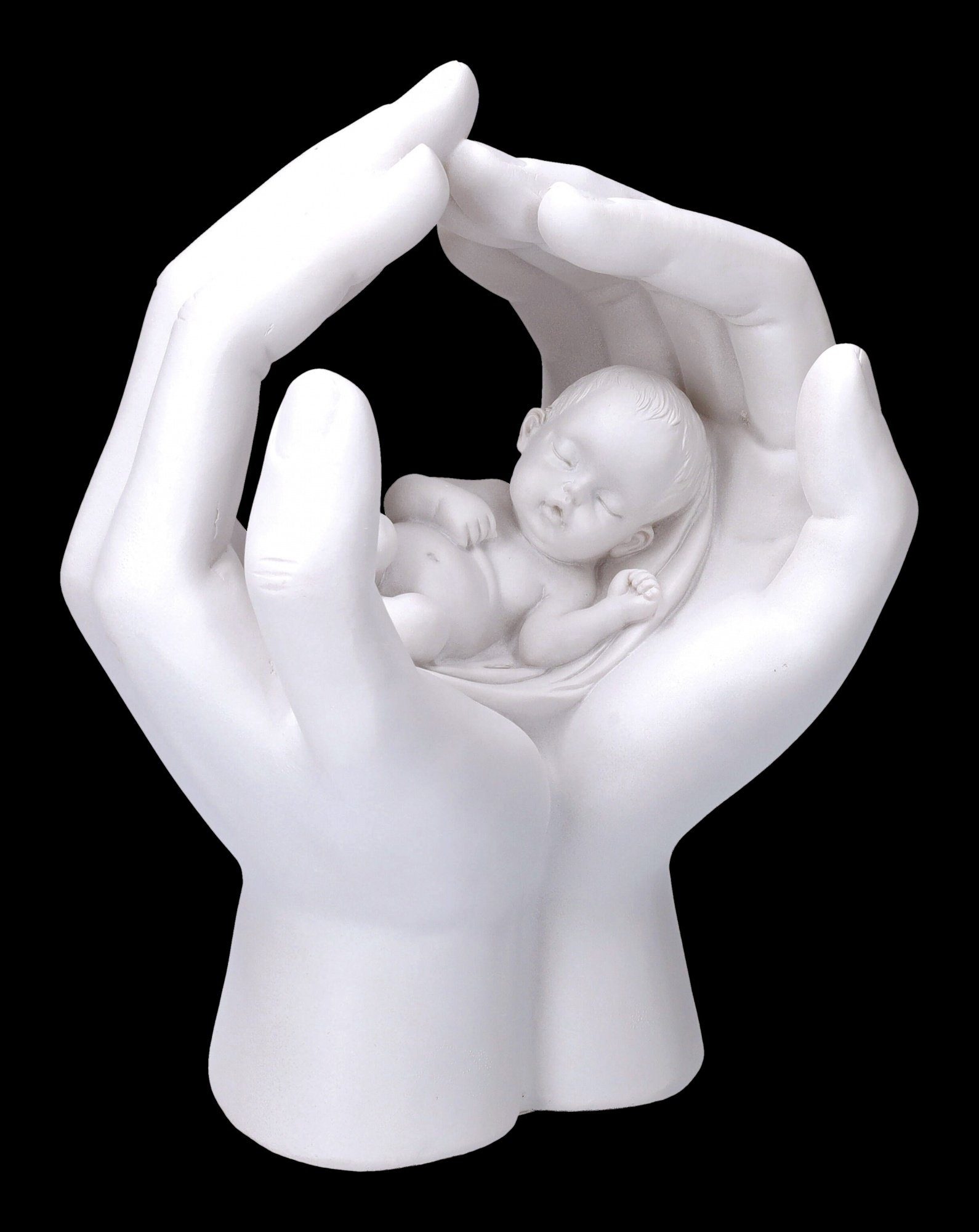 Figuren Shop GmbH Dekofigur Dekofigur - Hände mit Baby - Shelter - Dekorati günstig online kaufen