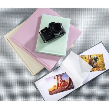 Hama Fotoalbum Buch Album "Fine Art", 24x17 cm, 36 weiße Seiten, max. 72 Fotos