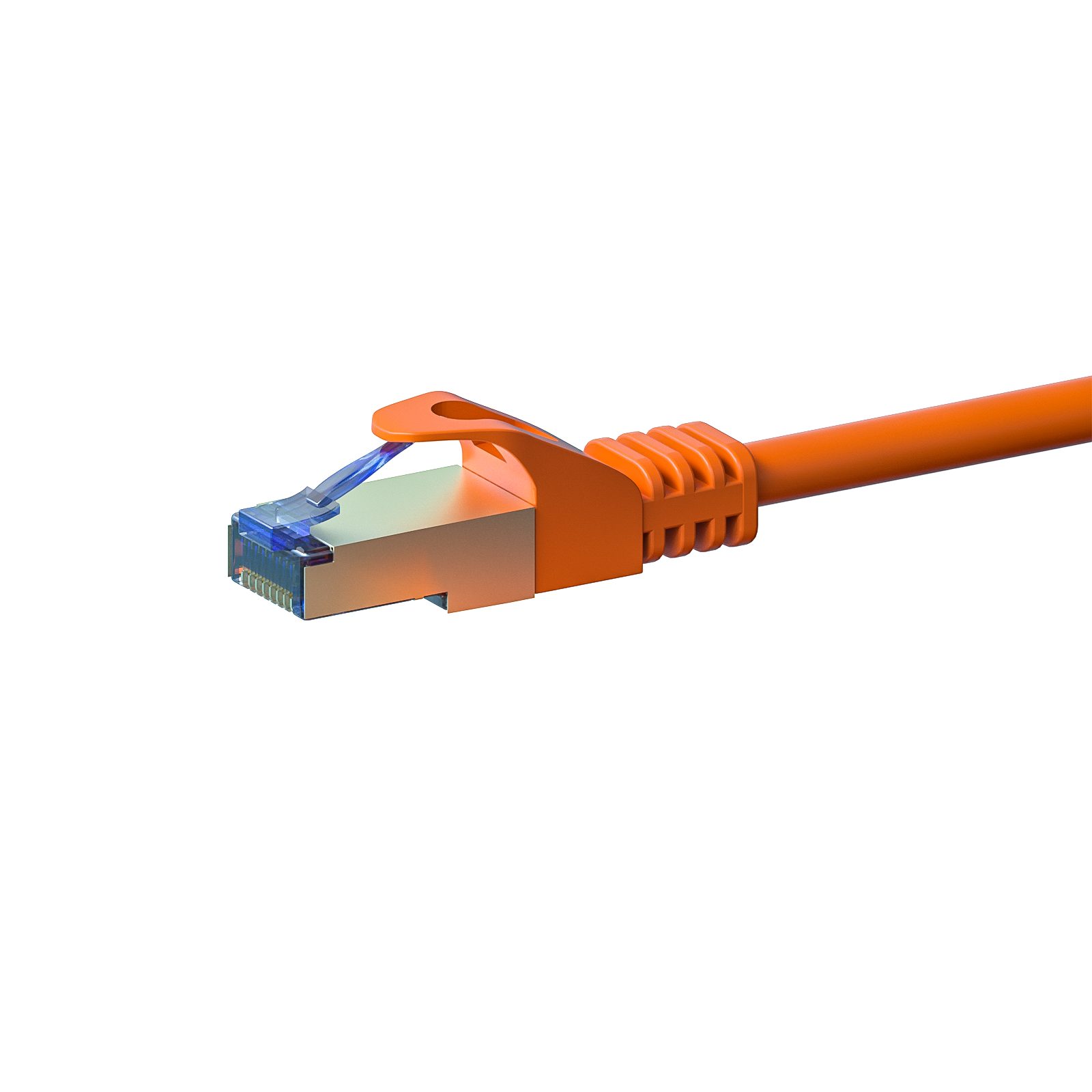 Danicom CAT 6a Netzwerkkabel LSOH - S/FTP - 0,25 Meter - Orange Netzwerkkabel, RJ45, RJ45 (25 cm), Cat6a, 100% Kupfer