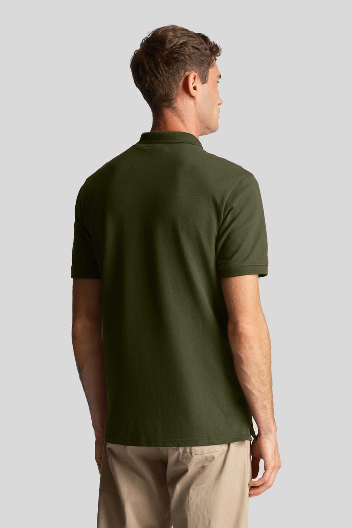 Passform Aus Scott Lyle 100% Baumwolle, & Olivgrün Poloshirt Normale