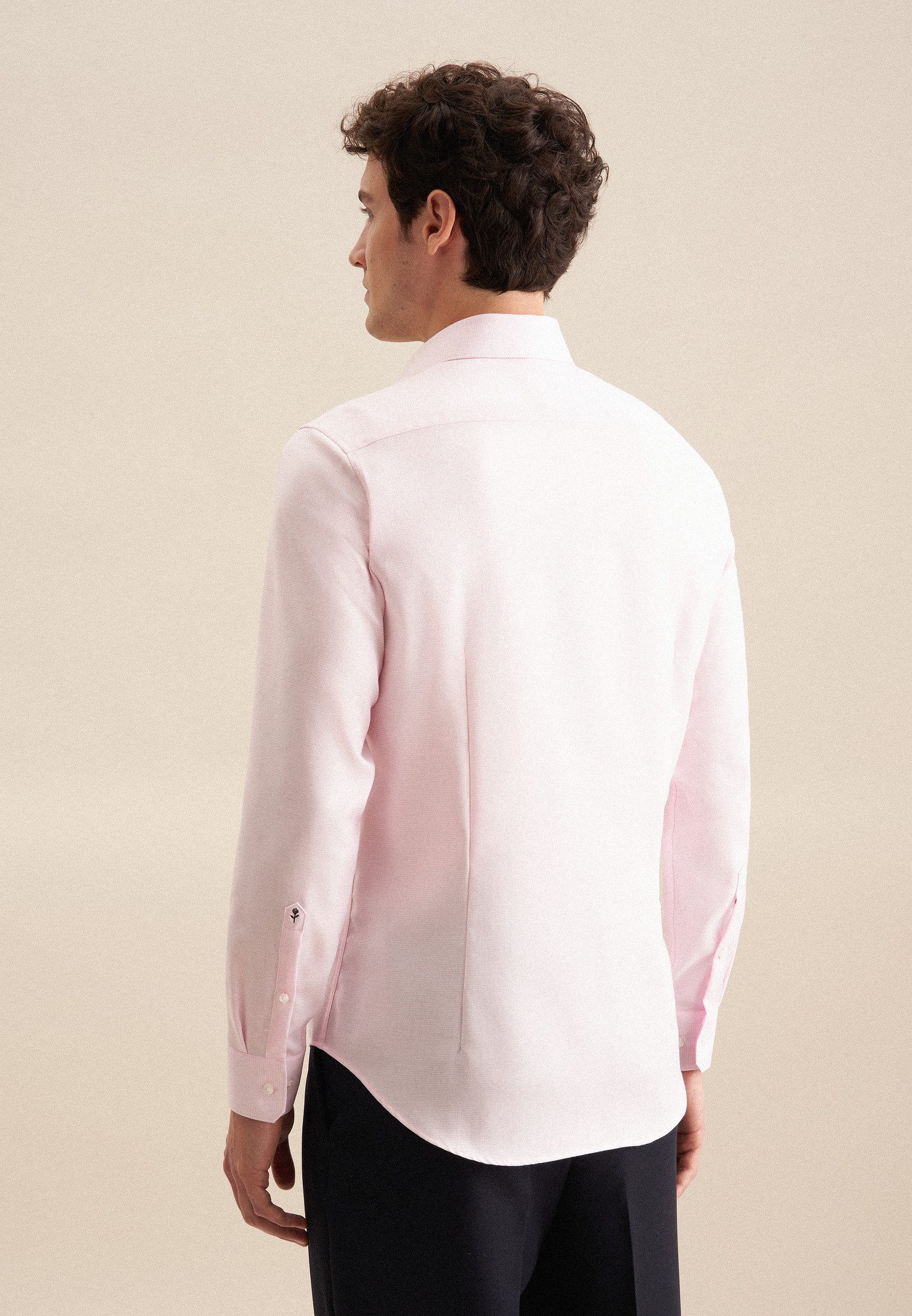 seidensticker Businesshemd Schwarze Rose Slim 1/1 Kentkragen Struktur günstig online kaufen