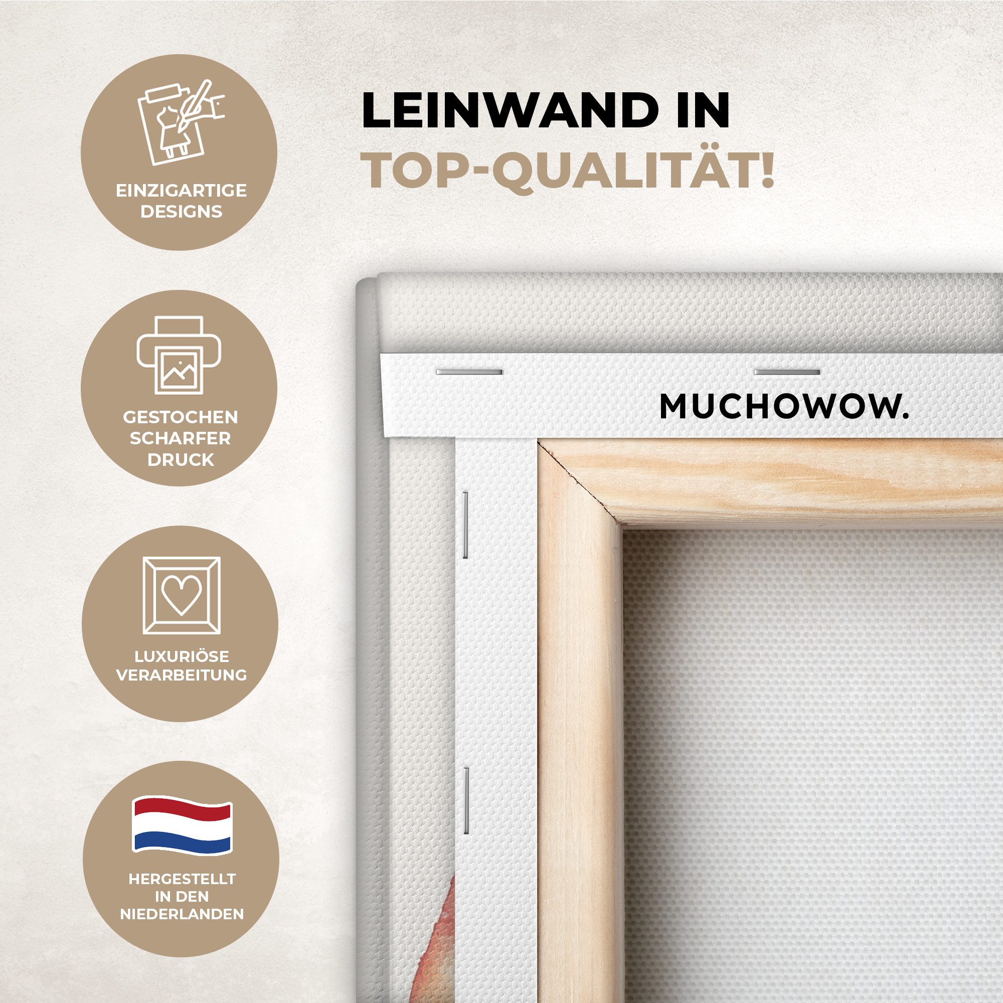 OneMillionCanvasses® Leinwandbild Regenbogen - Aquarell - Farbenfroh, Fotod günstig online kaufen