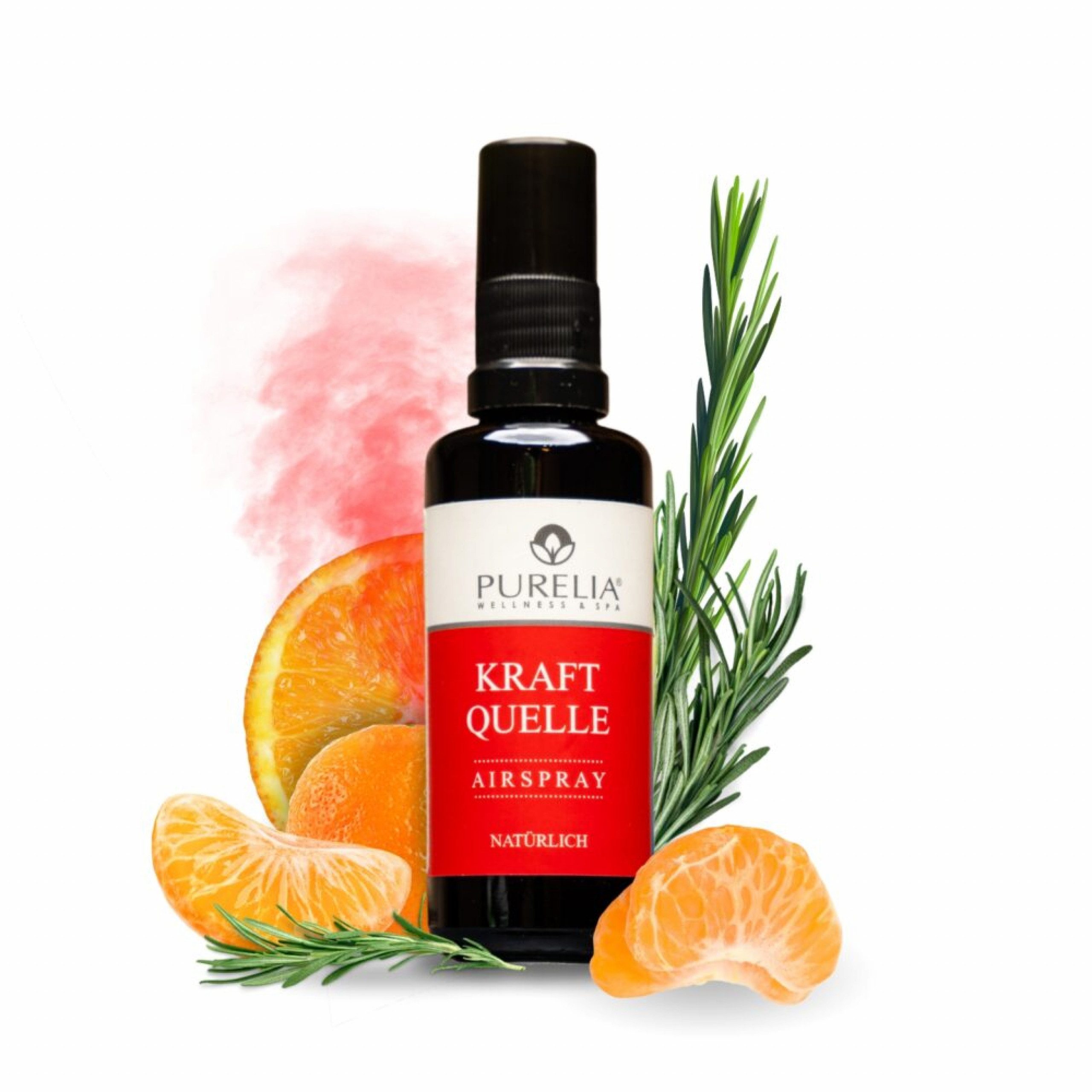 Raumduft PURELIA Airspray Kraftquelle 50 ml Hochwertige ätherische Öle