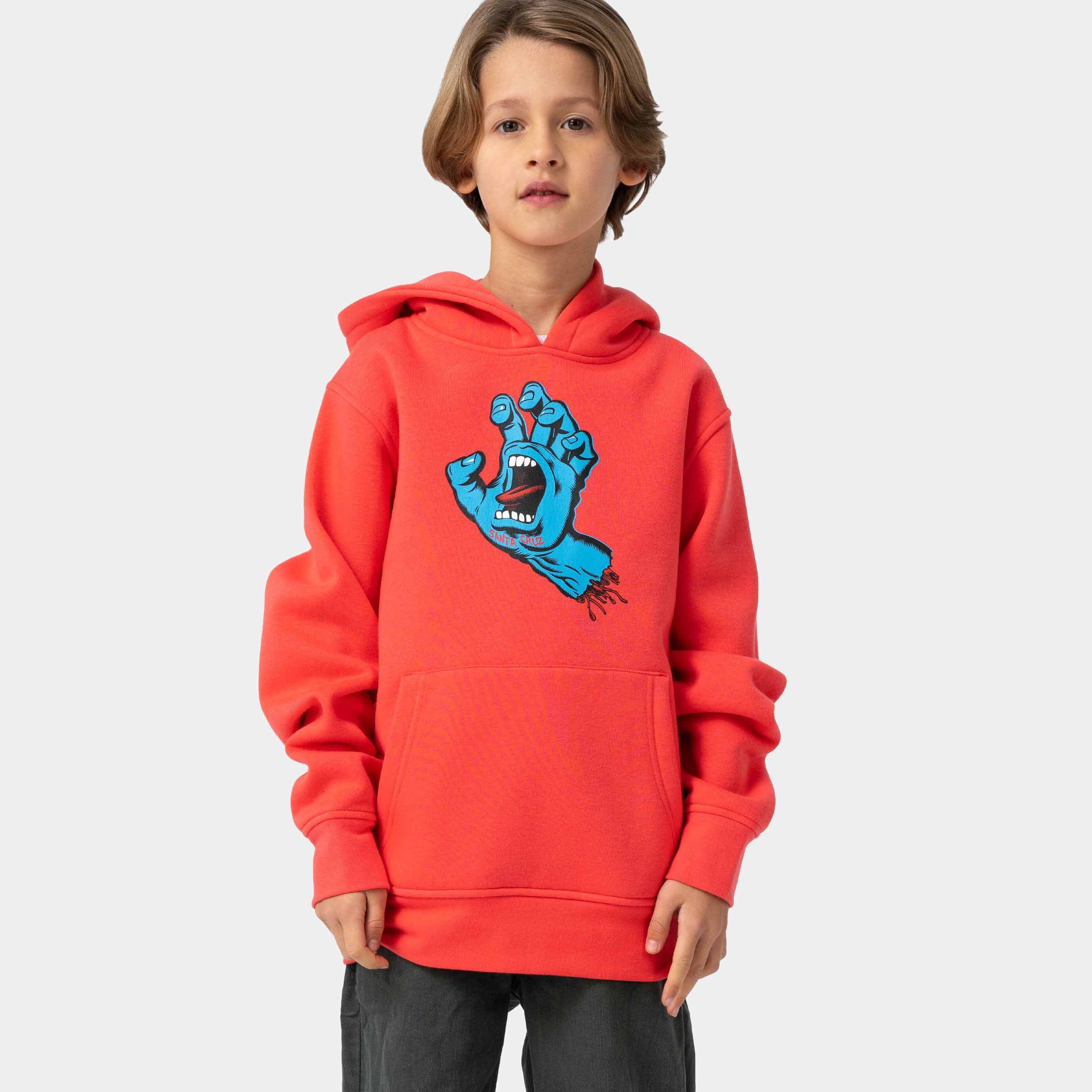 Santa Cruz Hoodie YOUTH SCREAMING HAND HOOD