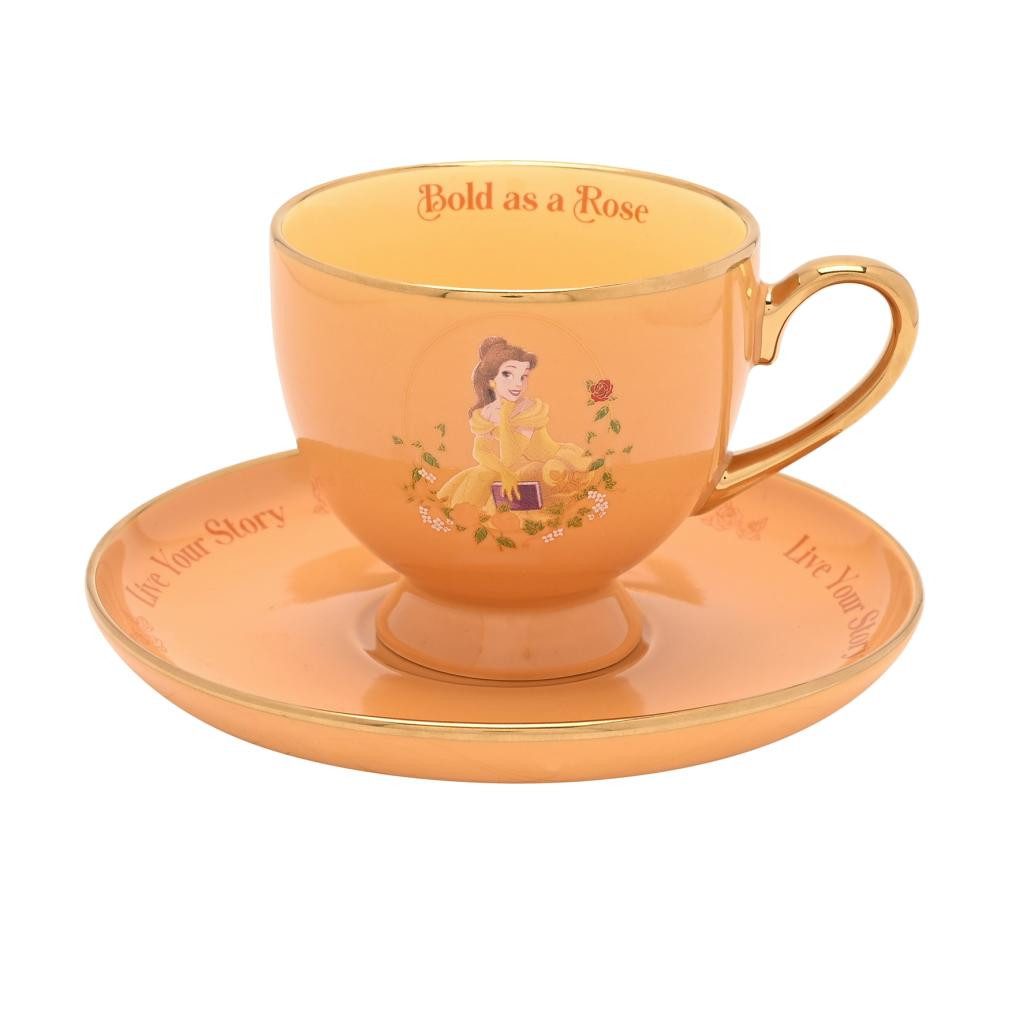 Disney Kaffeeservice Die Schöne und das Biest - Belle Teetasse Kaffee + Untersetzer Disney