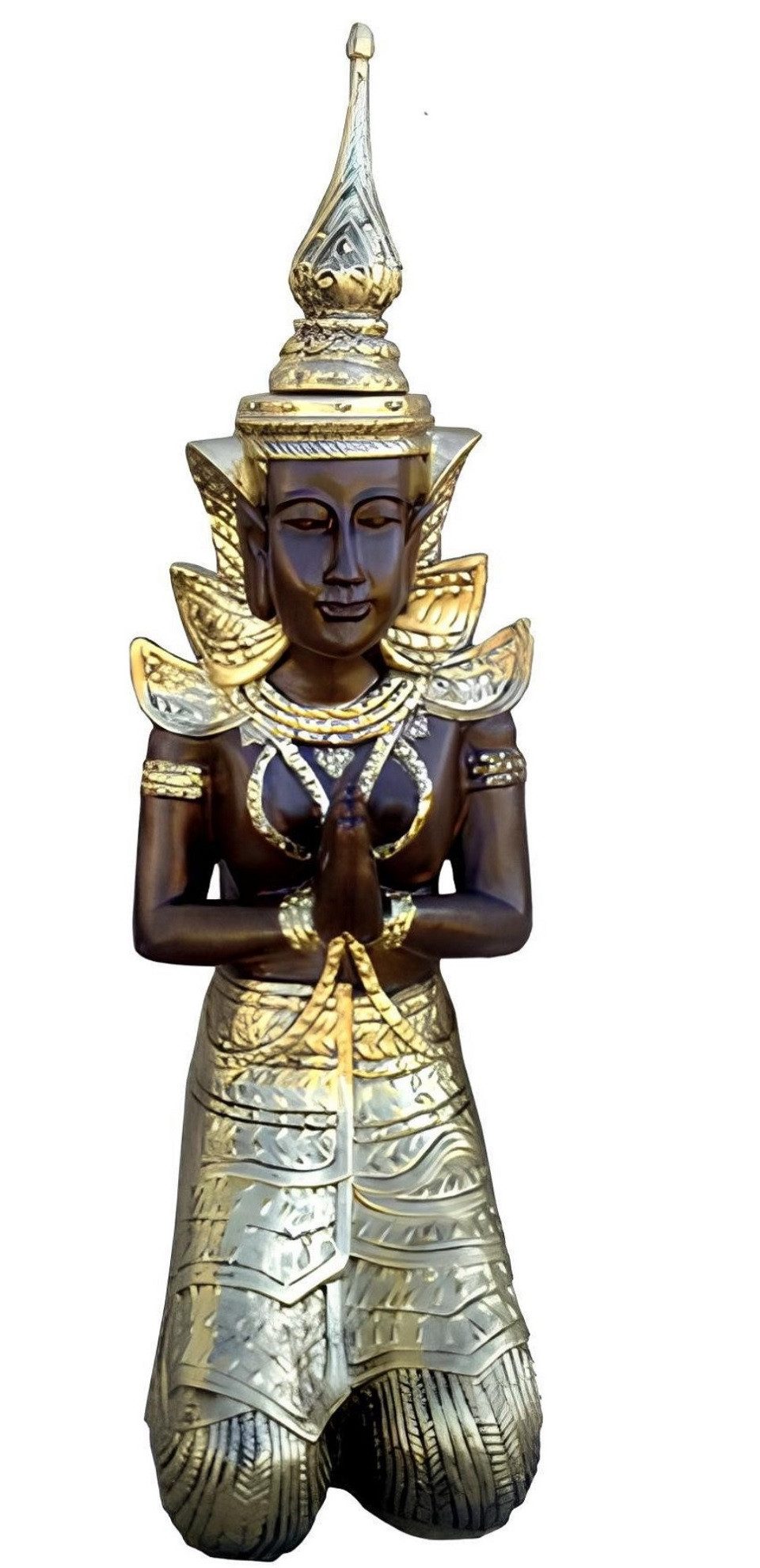 Xlmoebel Buddhafigur Buddha Statue aus Malaysia in detailreicher Handwerkskunst (Skulptur), Hergestellt in Europa