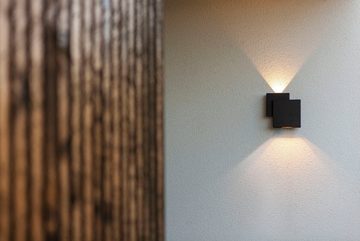LUTEC LED Außen-Deckenleuchte RIALTO, LED fest integriert, einzigartiges Design, direktes & Indirektes Licht