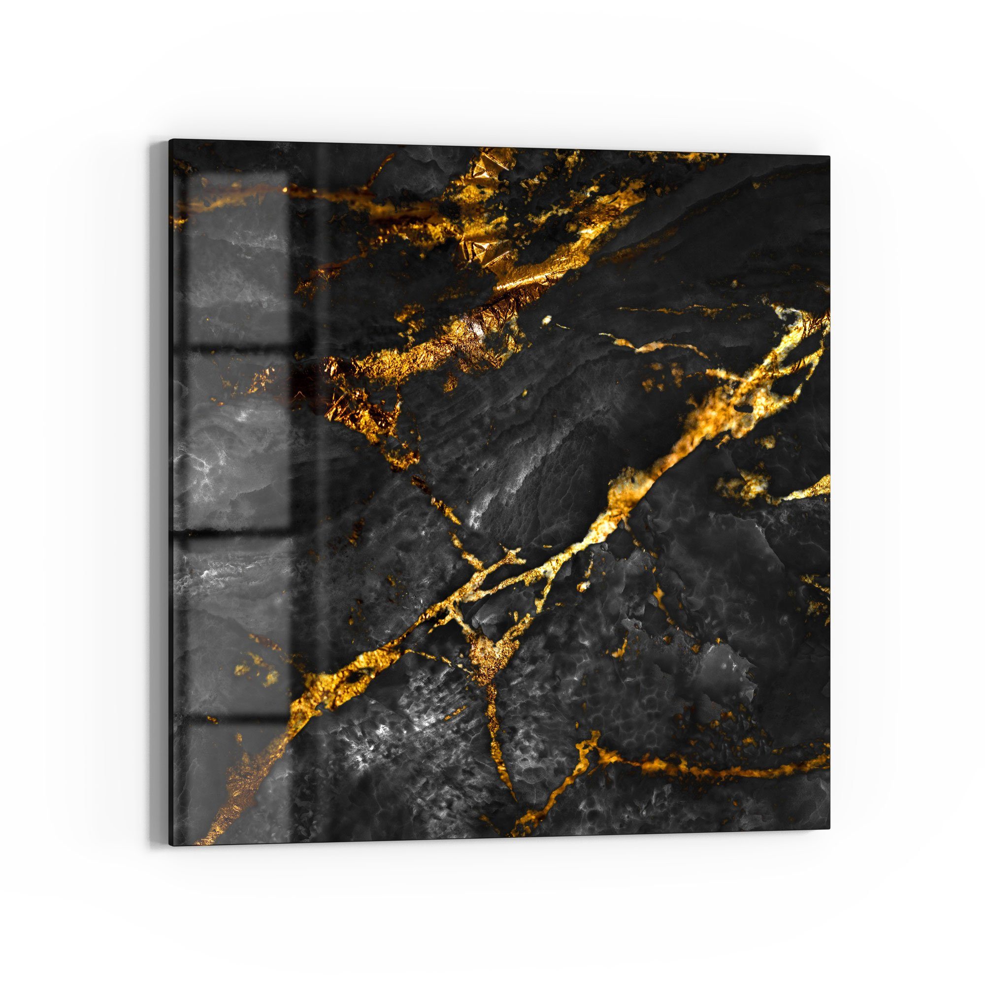 DEQORI Glasbild 'Veredelter Naturstein', 'Veredelter Naturstein', günstig online kaufen