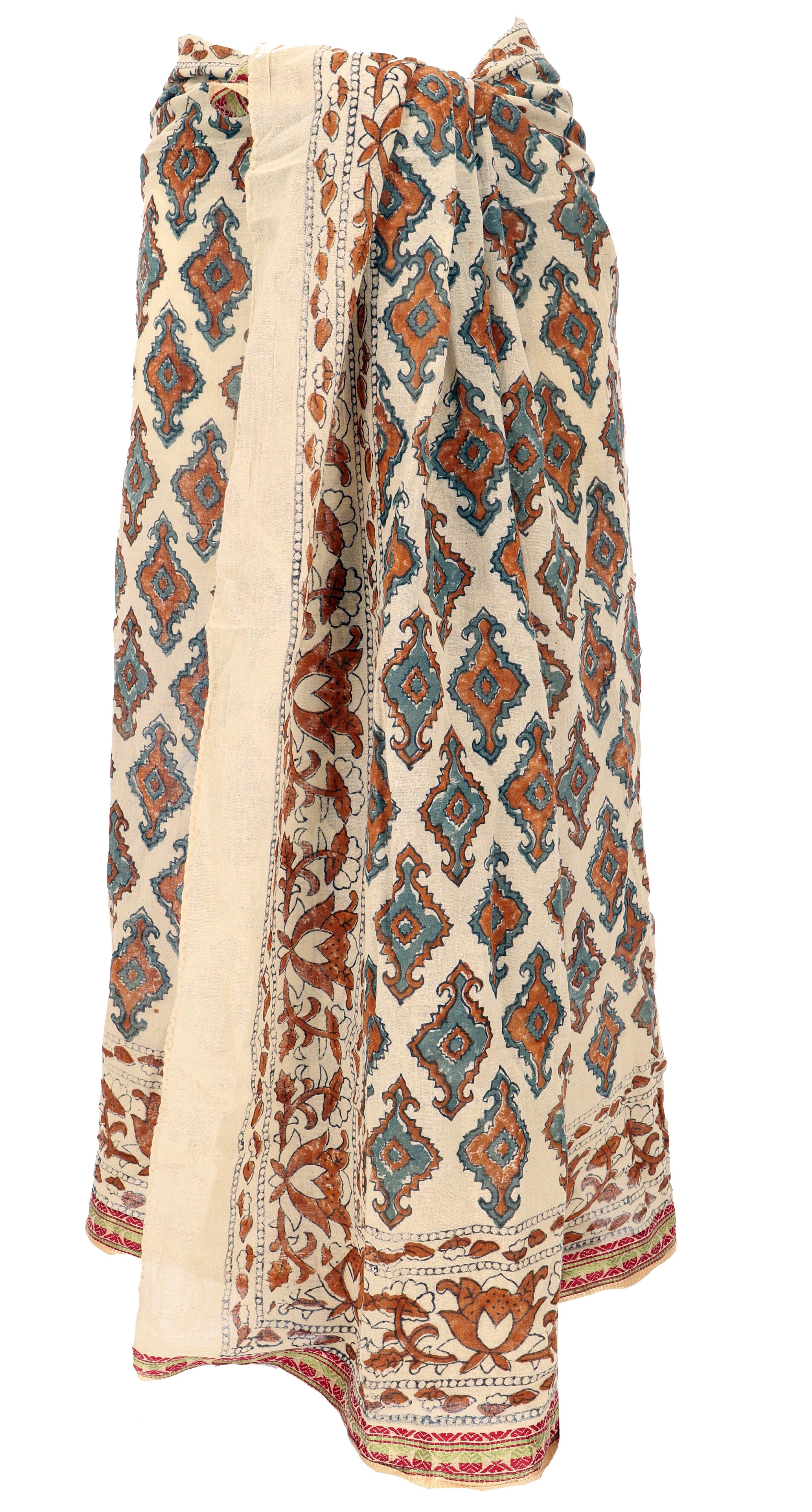 Guru-Shop Sarong Leichter Pareo Schal, Sarong, handbedrucktes..
