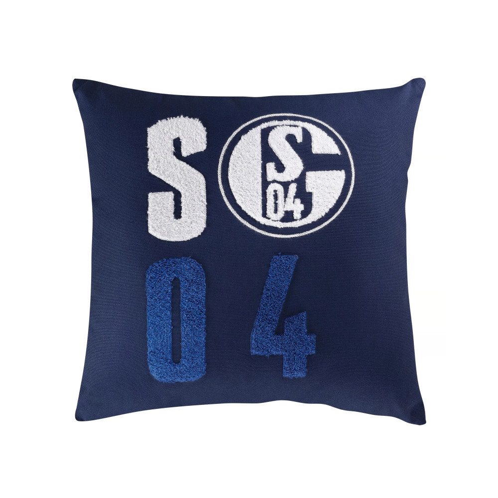 FC Schalke 04 Dekokissen FC Schalke 04 Kissen Buchstaben blau
