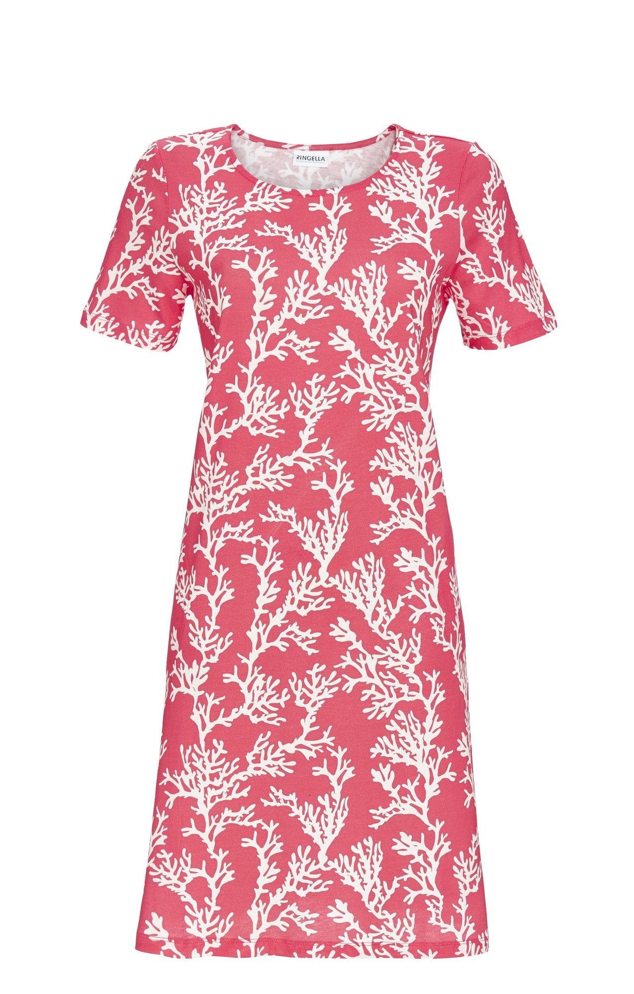 Ringella Nachthemd Sleepshirt mit Korallen-Dessin und seitlichen Eingriffta günstig online kaufen