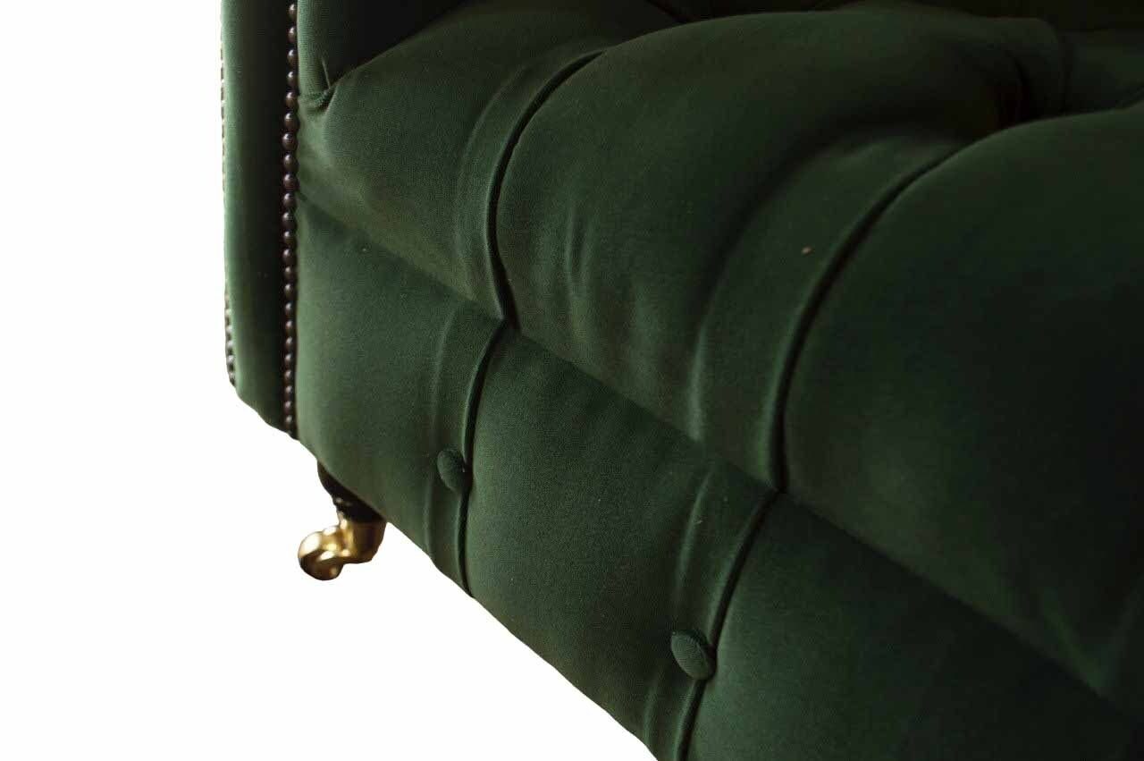 Sofa Chesterfield Couch Textil, Europe Polster Design Sofa In Made JVmoebel Wohnzimmer Sitzer 3