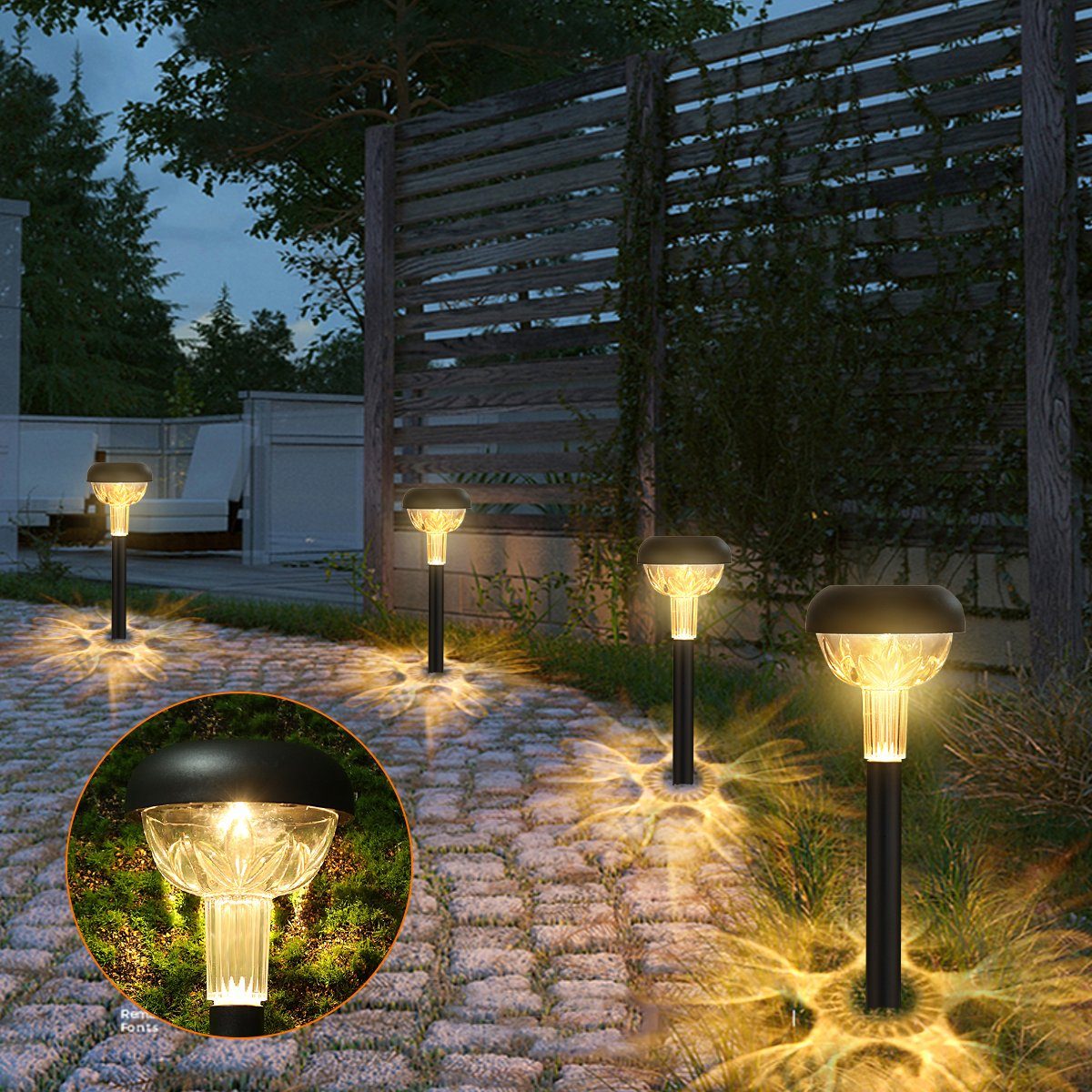 WILGOON LED Solarleuchte 6 Stck Solarlampen günstig online kaufen