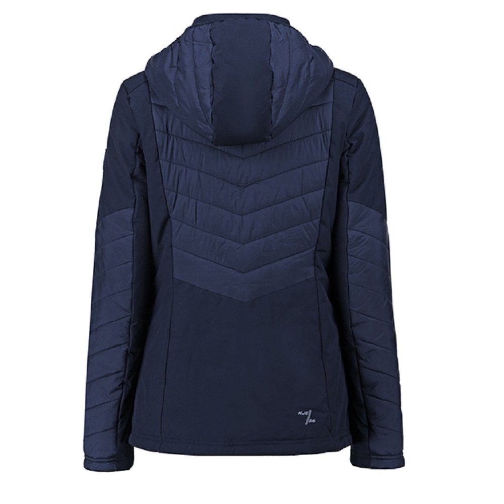 Kjelvik Winterjacke Damen Winterjacke Outdoorjacke Step blau Poly Down wasserdicht mit abnehmbarer Kapuze