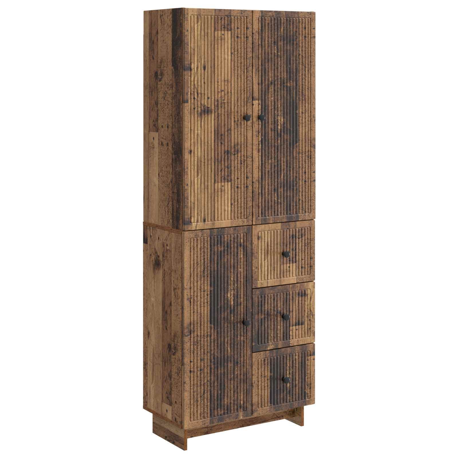 vidaXL Gartenlounge-Set Schrankset 2 stk. Holzwerkstoff, (2-tlg)