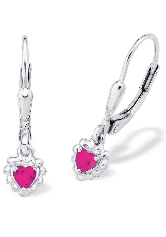 Amor Paar Ohrhänger, mit Zirkonia (synth)