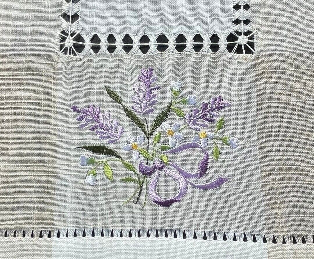 Westernlifestyle Tischdecke Tischläufer Mitteldecke gestickt Lavendel günstig online kaufen