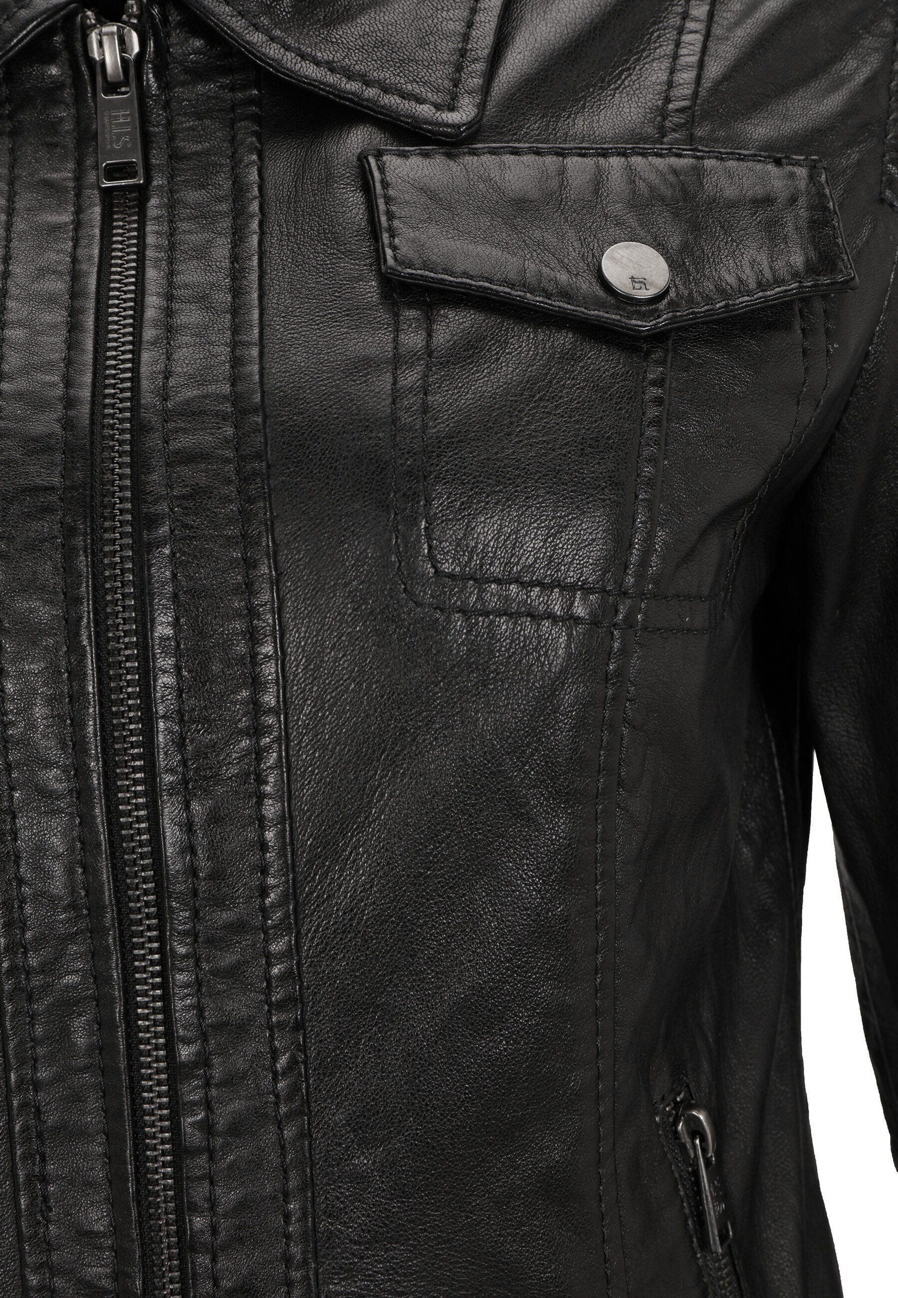 H.I.S Lederjacke SINA (1-St) mit Hemdkragen – Bild 5 von 5