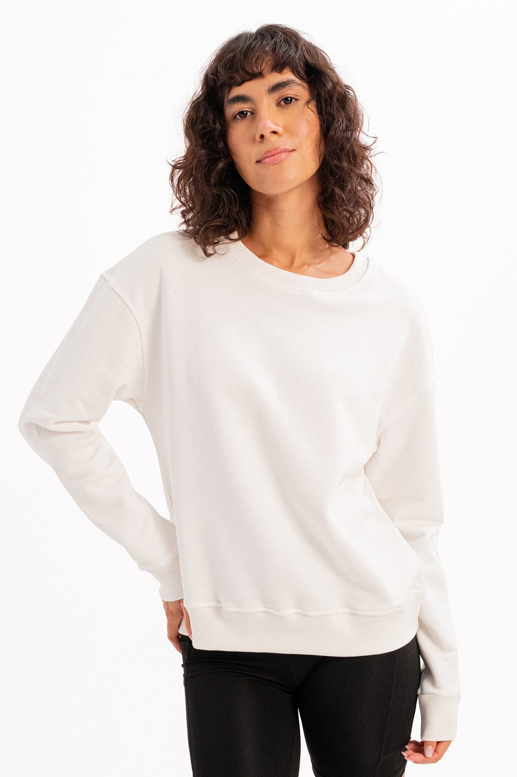 JUSTEVER Kapuzensweatshirt Damen-Sweatshirt-Trainingsoberteil mit Rundhalsausschnitt und Basic-Pa