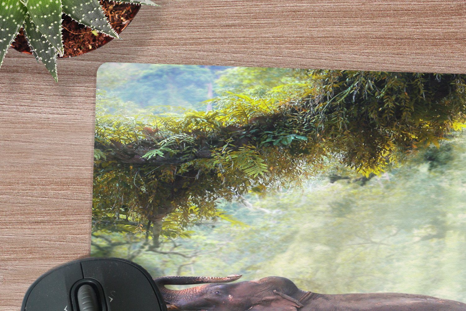 Gaming Mousepad Mit Elefanten-Motiv – Rutschfeste Gummirückseite In Verschiedenen Größen