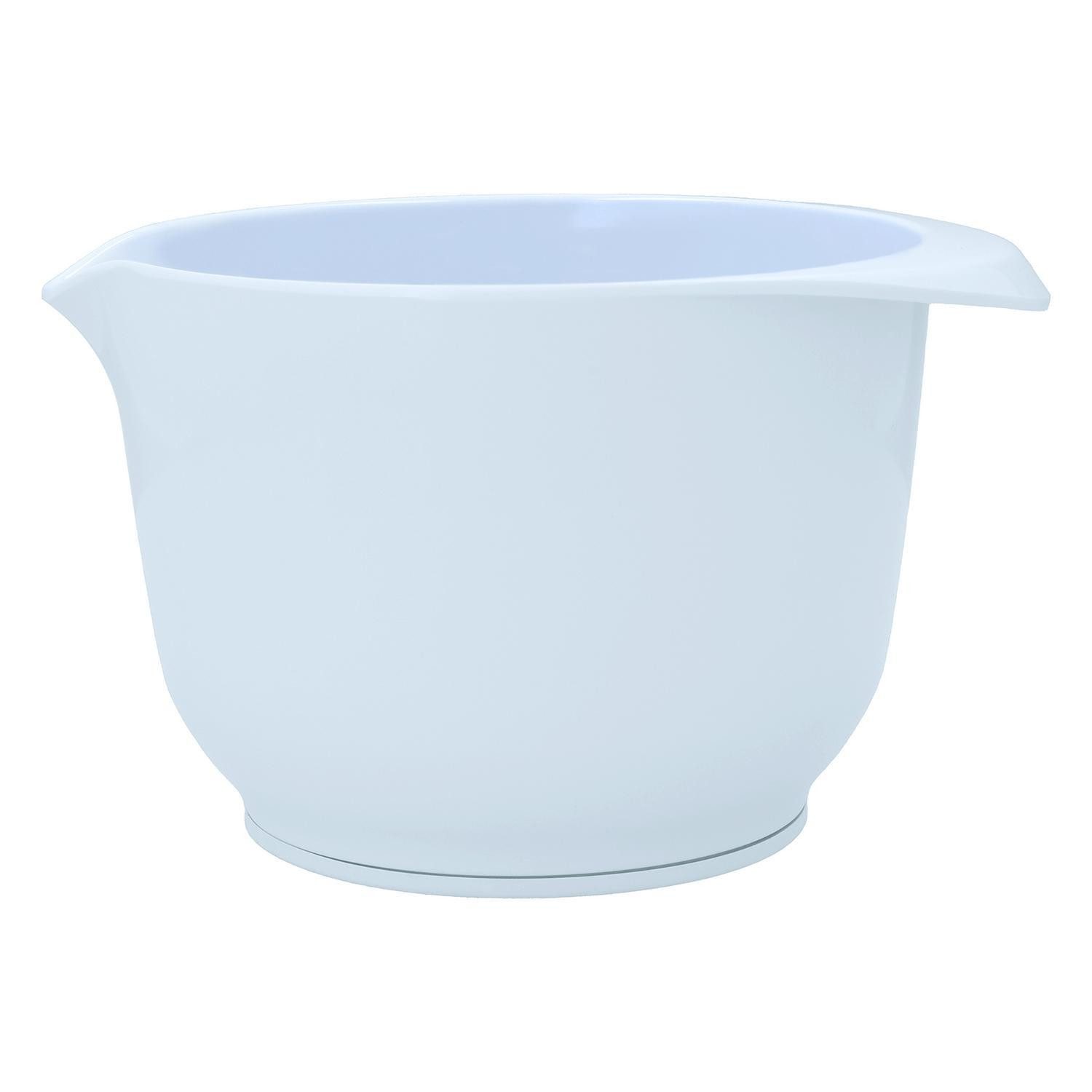 Birkmann Rührschüssel COLOUR KITCHEN, Weiß, B 26 cm, 4 Liter, Kunststoff, (1-tlg), PET-Kunststoff, mit Anti-Rutsch-Ring am Boden