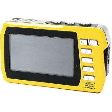 Aquapix W3048-Y "Edge" Yellow Unterwasserkamera Kompaktkamera (UnterwasserkameraFrontdisplay)