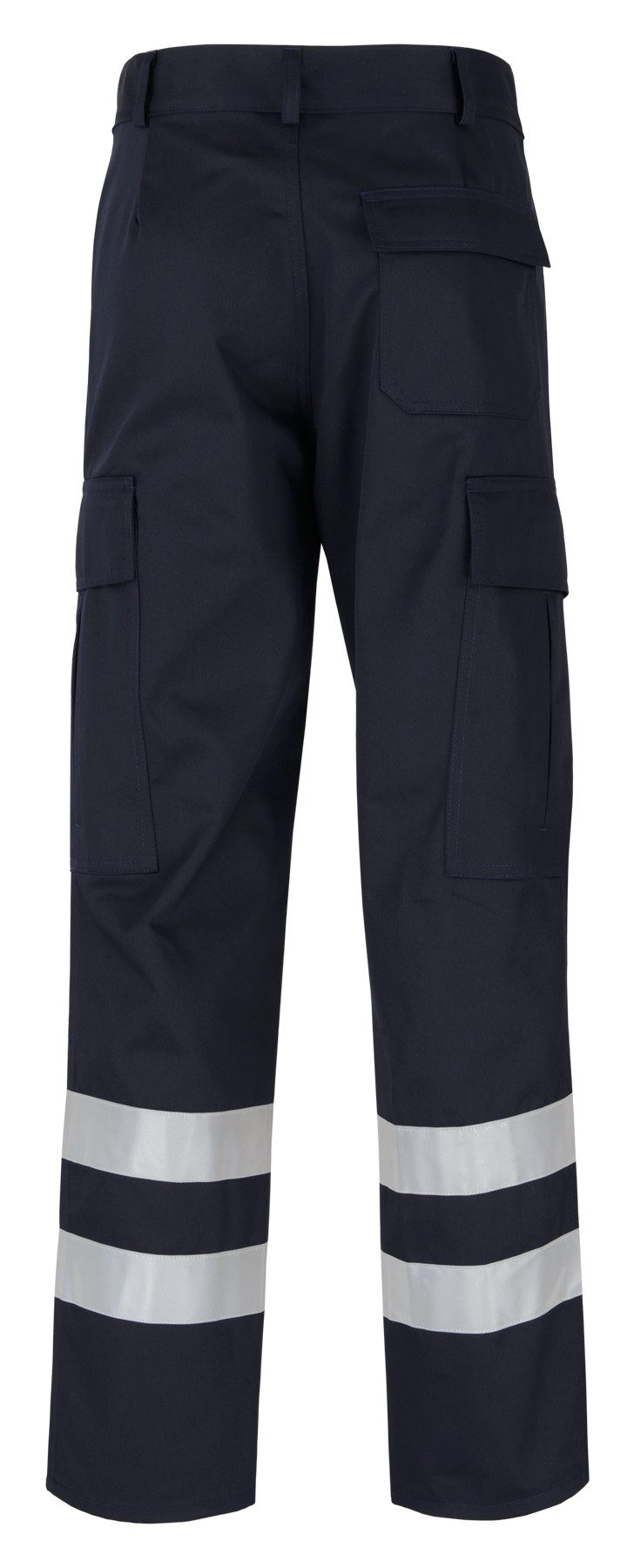 BEB Arbeitsbundhose beb HANDWERK Herren Bundhose REFLEXSTREIFEN Polyestermix Marine