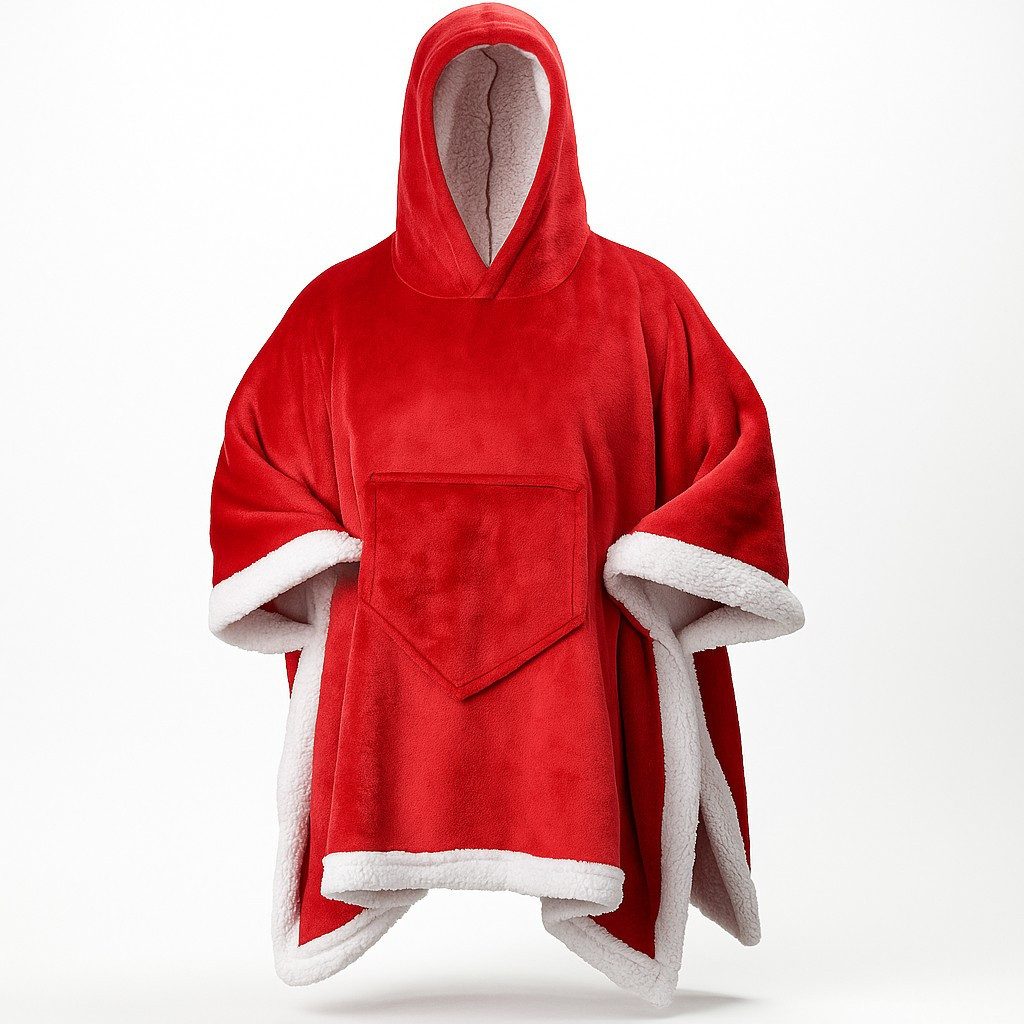 Home & styling collection Poncho Weihnachtsponcho für Erwachsene