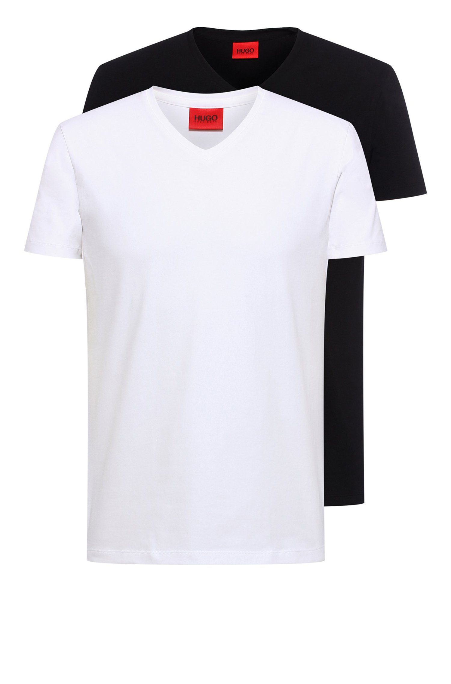HUGO T-Shirt V-Doppelpack (1-tlg) Mehrfarbig (960)