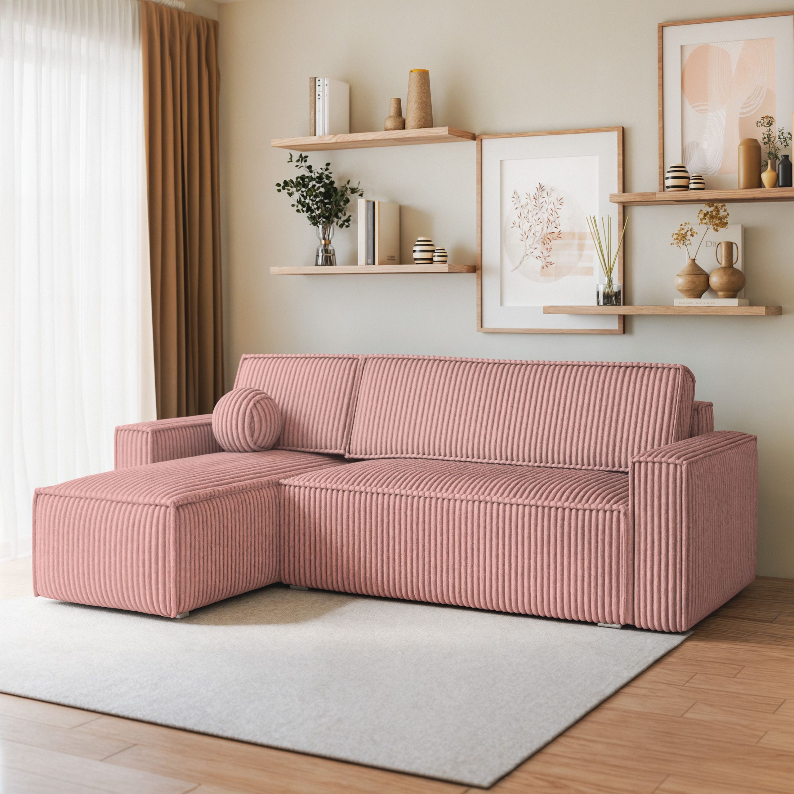 Masseno Ecksofa RAVELO mit Schlaffunktion L-Form, Sofa mit Bettkasten günstig online kaufen