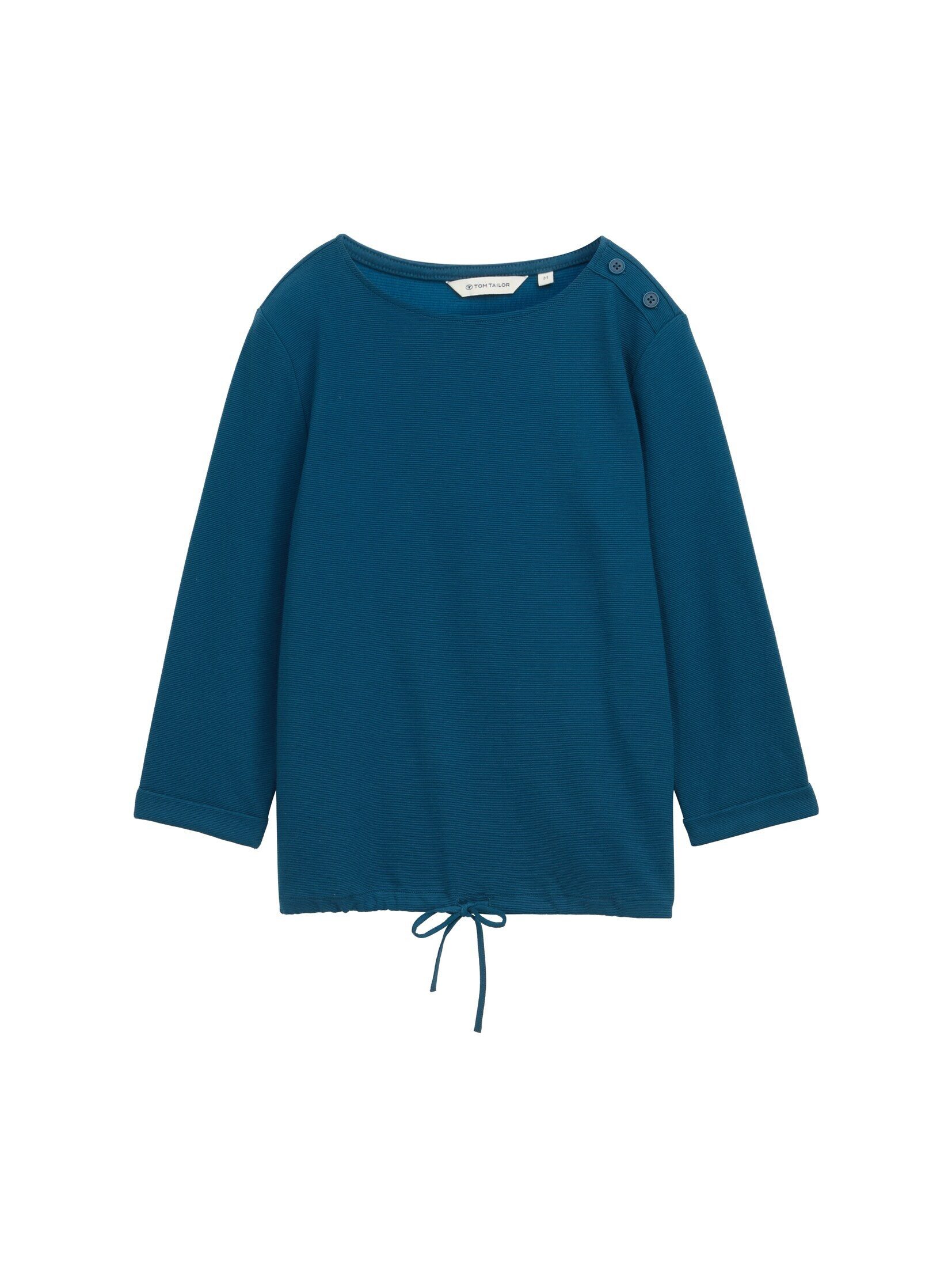 TOM TAILOR 3/4-Arm-Shirt Langarmshirt mit Knopf-Details günstig online kaufen