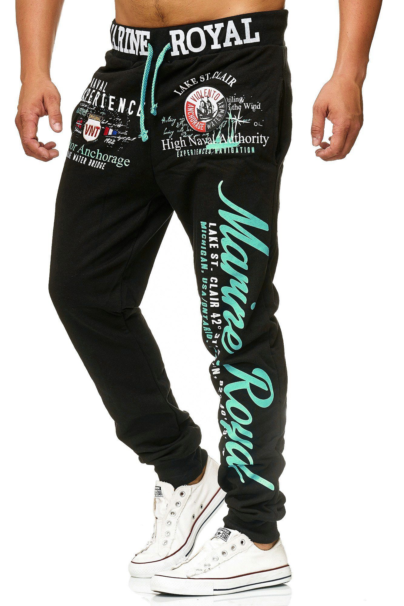 L.gonline Jogginghose Herren JoggingHOSE lang, Trainingshose Baumwolle, Spo günstig online kaufen