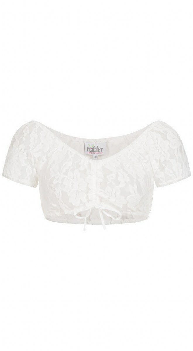 Nübler Trachtenbluse Kurze Bluse Trachtenmode für Damen (1-tlg)