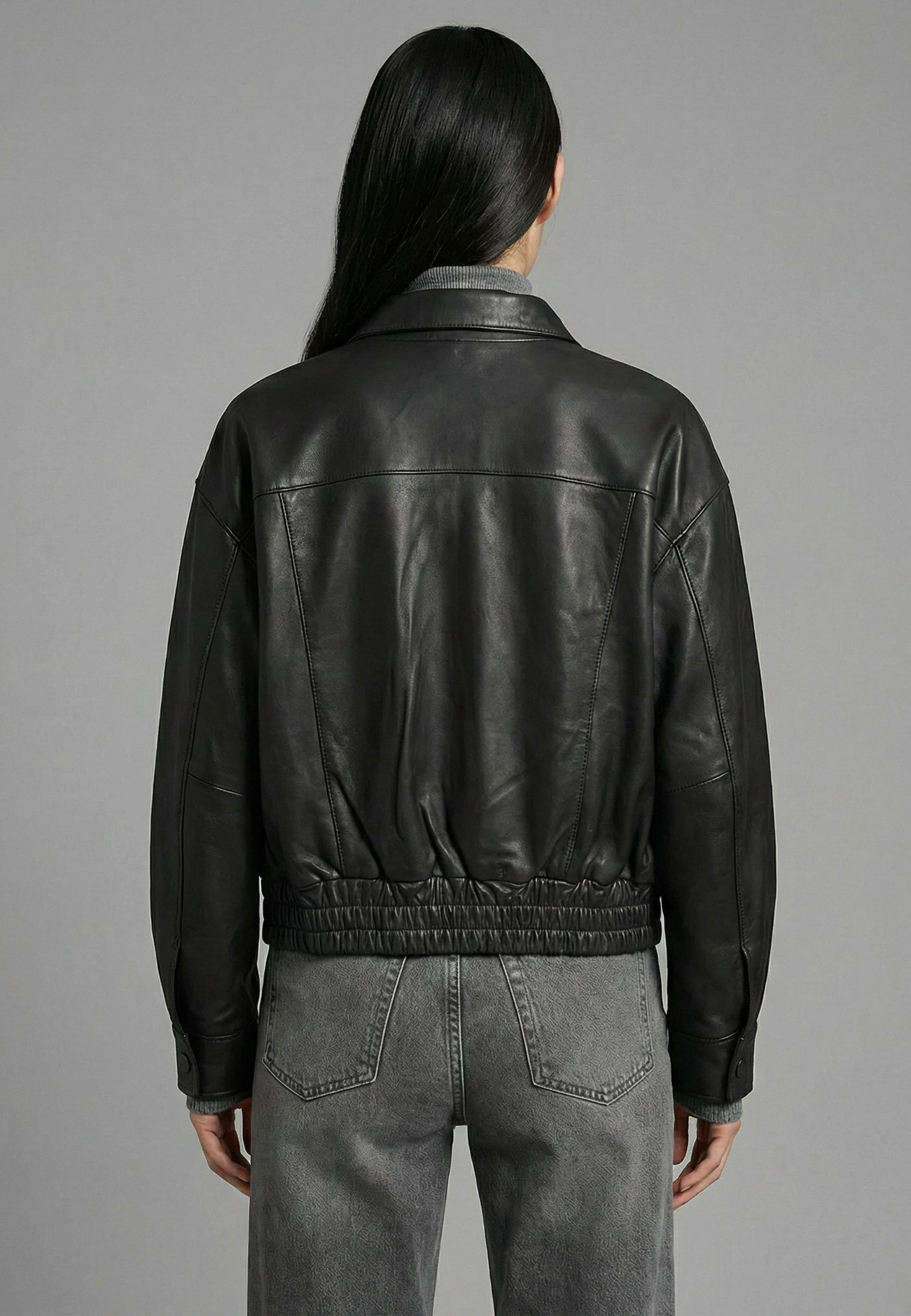 RICANO Lederjacke Sonja Handgefertigt aus hochwertigem Lamm Nappa Leder