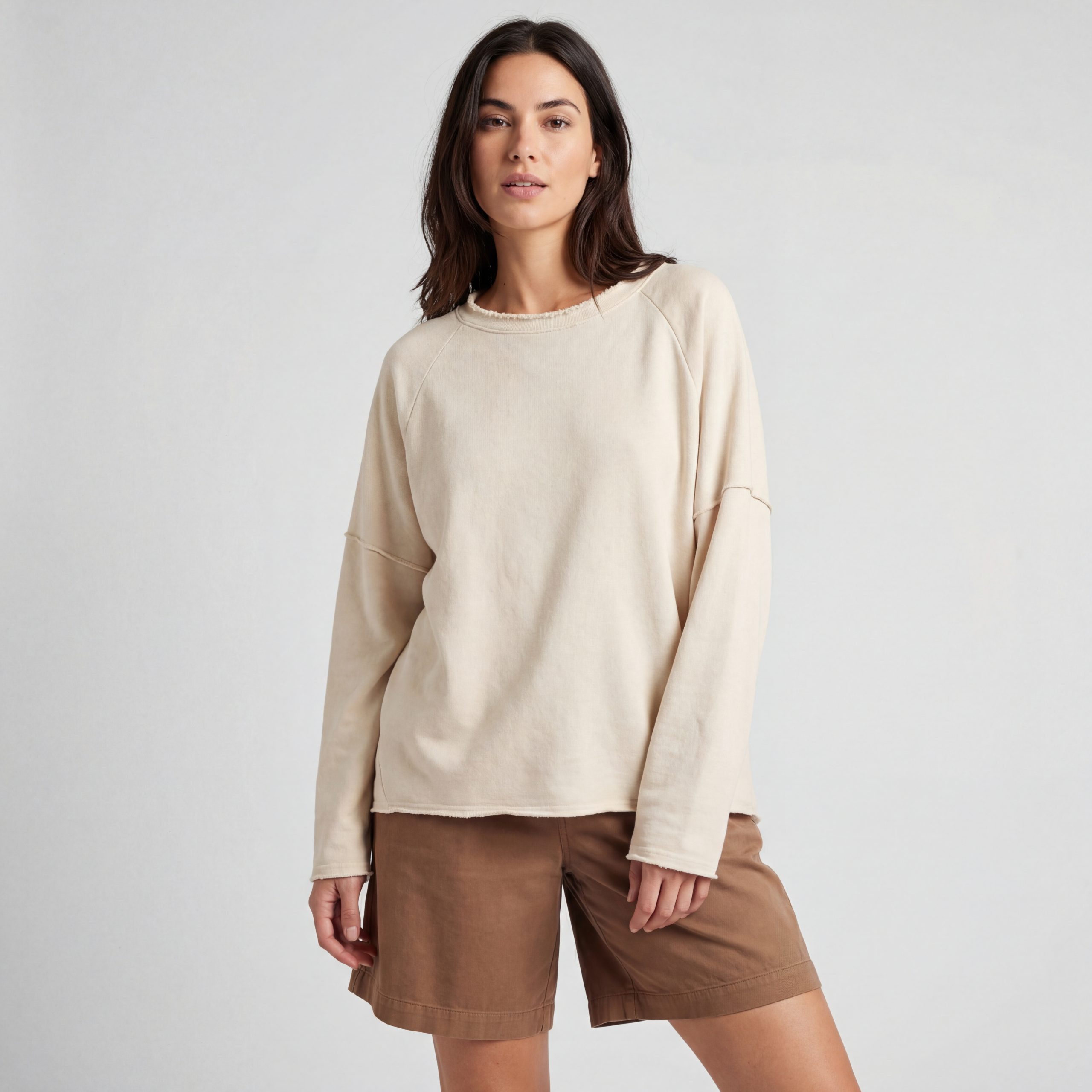 OriginalYou Sweatshirt Damen Langarmshirt Baumwoll Strand Sweater One Size günstig online kaufen