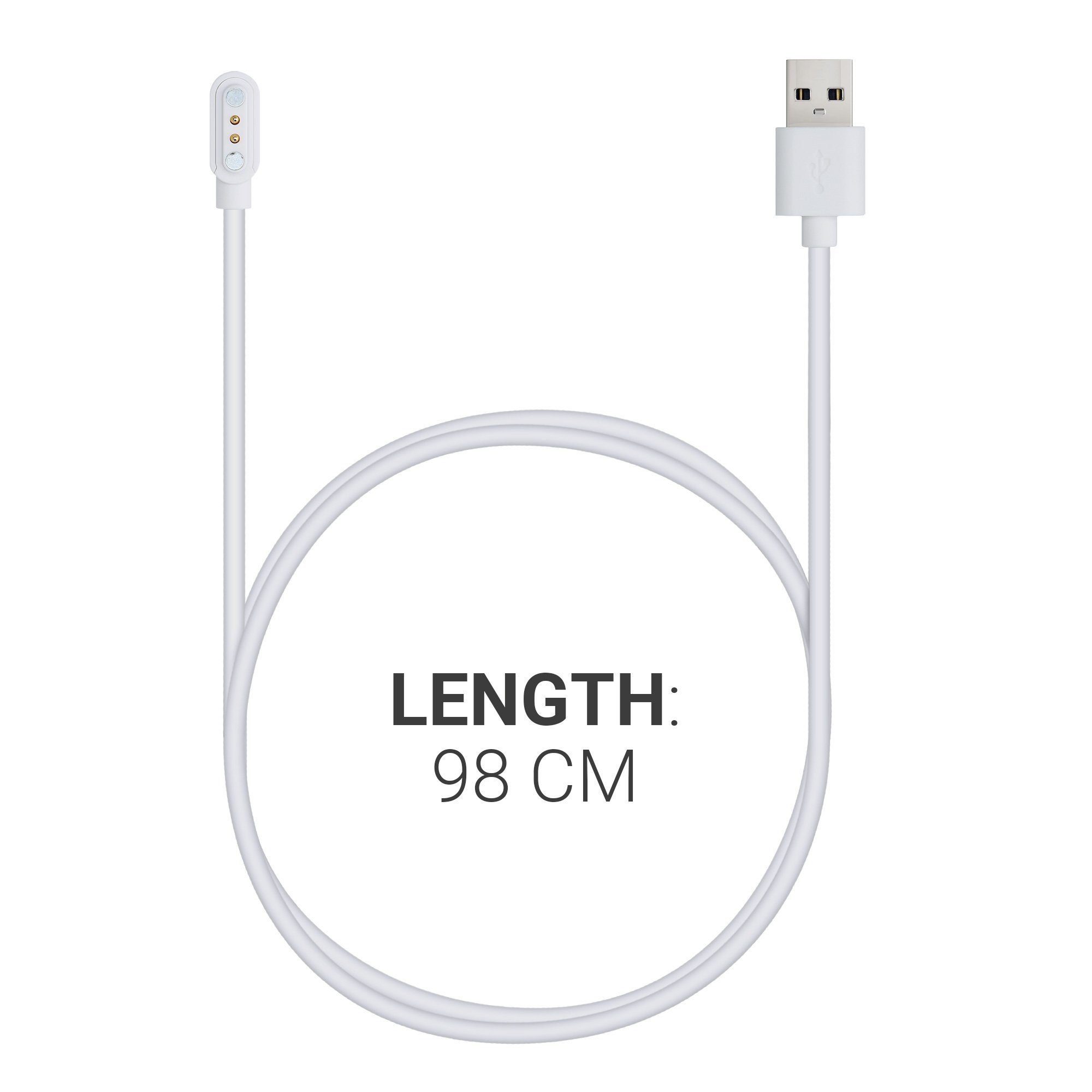 kwmobile Smartwatch Ladekabel für Willful Fitnesstracker / Smartwatch YAMAY / USB-Ladegerät (1-tlg., USB Ladekabel für Smartwatch Aufladekabel - Fitnesstracker  – Bild 2 von 5