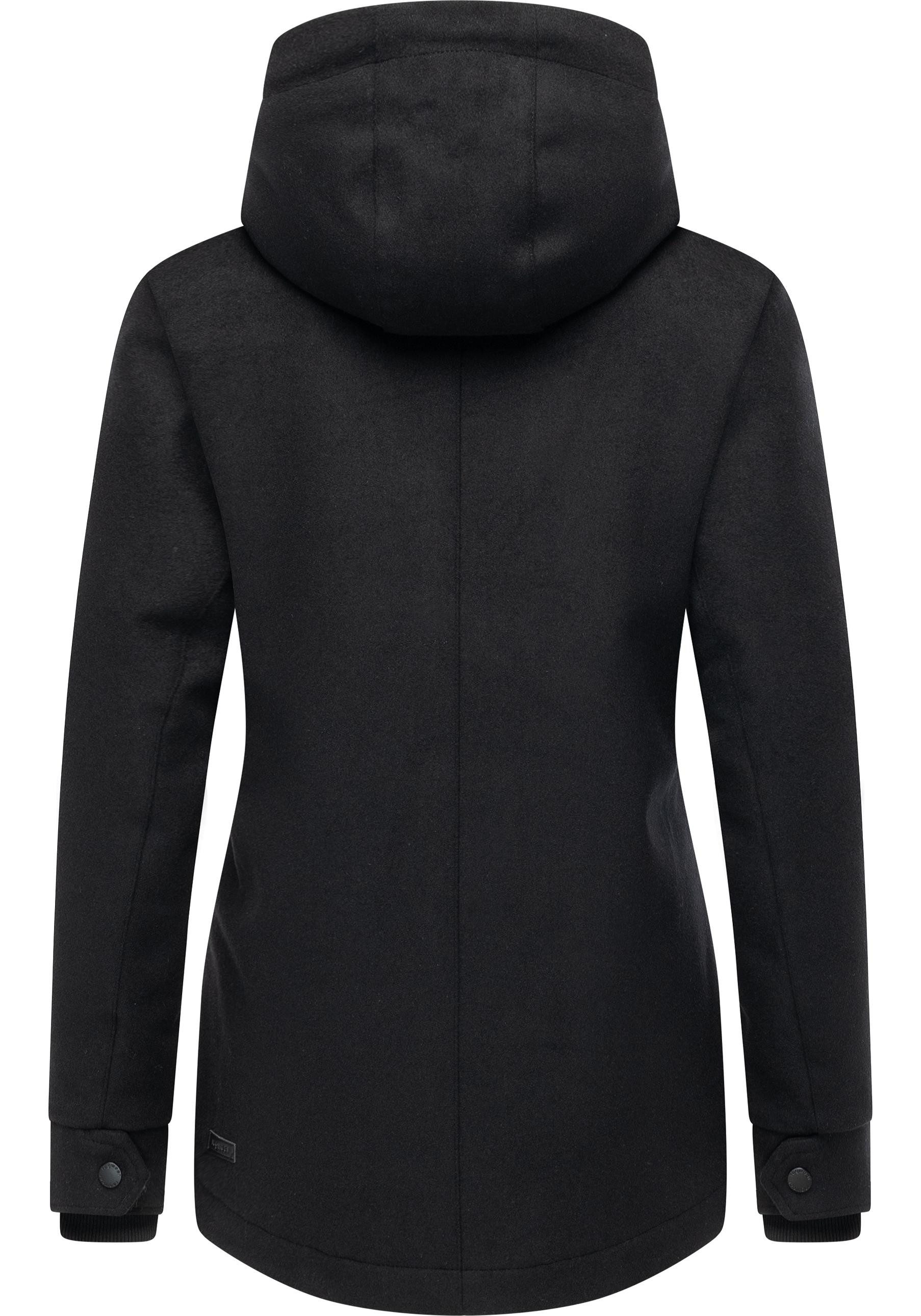 Ragwear Winterjacke Monadde Felt YOUMODO Wasserfeste warme Jacke mit Kapuze
