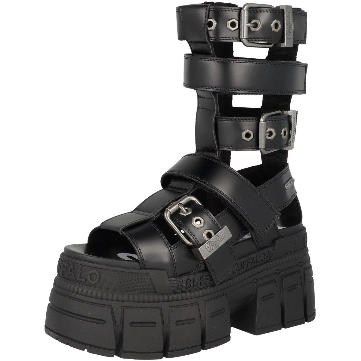 Buffalo Gospher Zeus Damen Sandale Sandaletten, Sommerschuhe, Badeschuhe, Riemchen, Schlappen