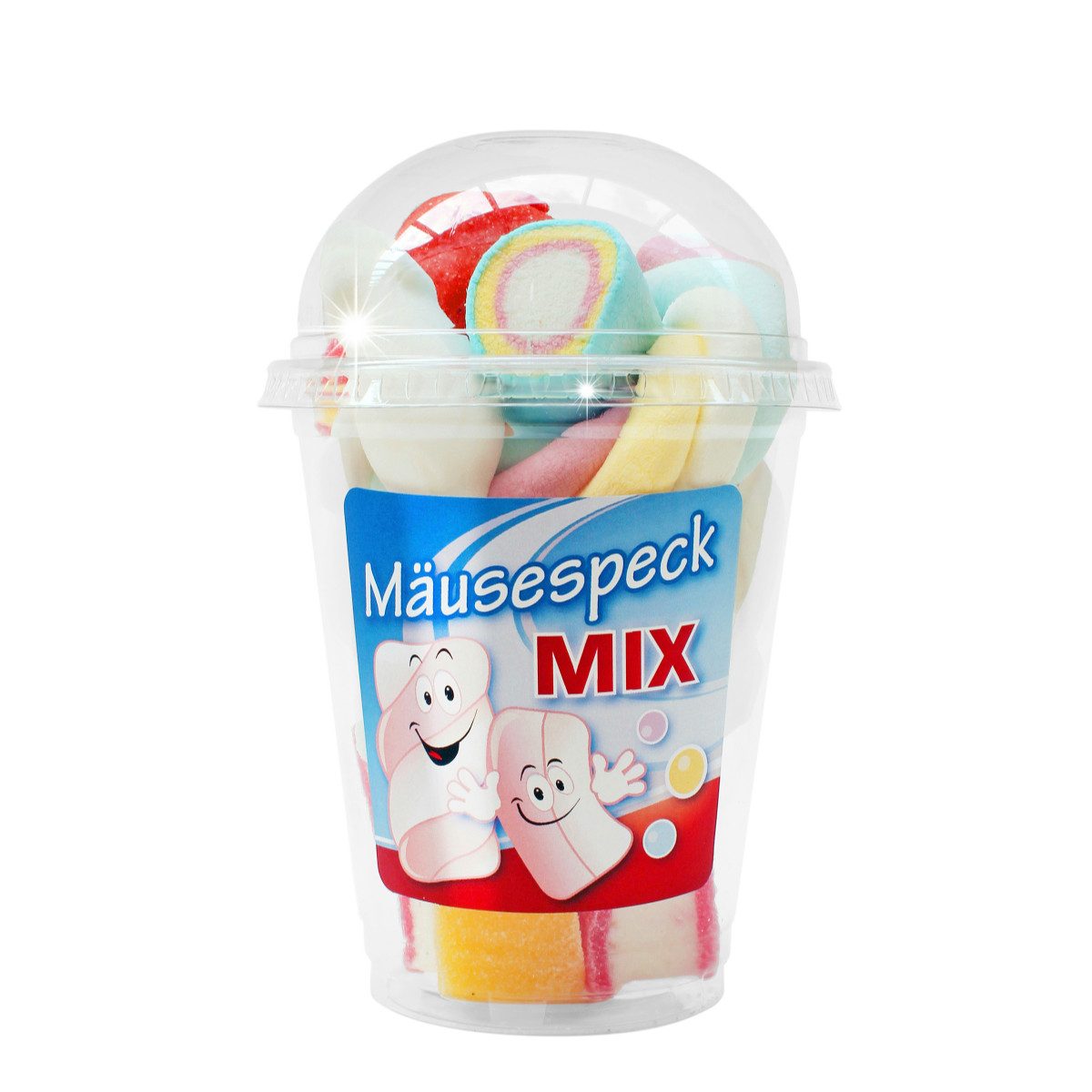 Snack Service Süßigkeit, Snack Service Mäusespeck MIX Becher leckere Schaumzucker Mischung 120g