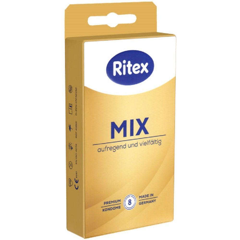 Ritex Kondome «Mix» aufregend und vielfältig Packung mit, 8 St., Kondome im Mix für intensive Liebe