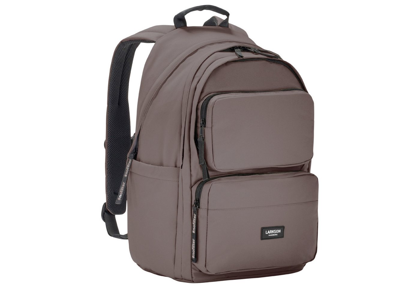 LARKSON Schulrucksack No 3 Advanced Rucksack für Schule, Mädchen Jungen (1-tlg), 3 Hauptfächer, Seitentasche, Laptopfach, Wasserabweisend