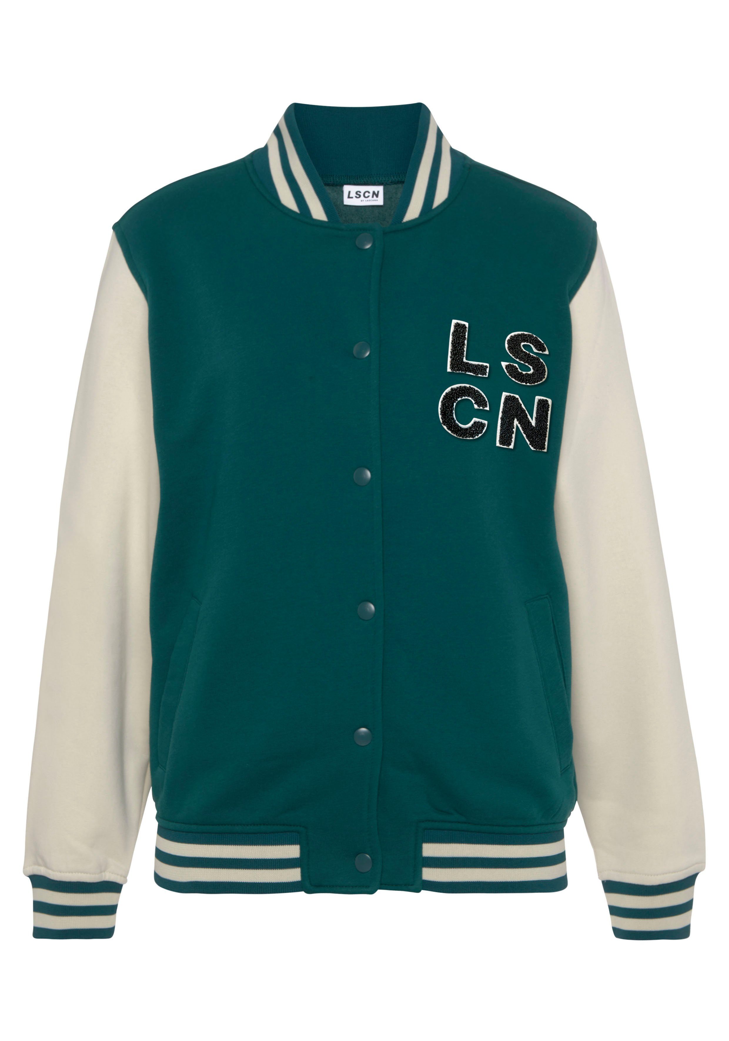 LSCN by LASCANA Sweatjacke im College Stil, Loungeanzug – Bild 5 von 5