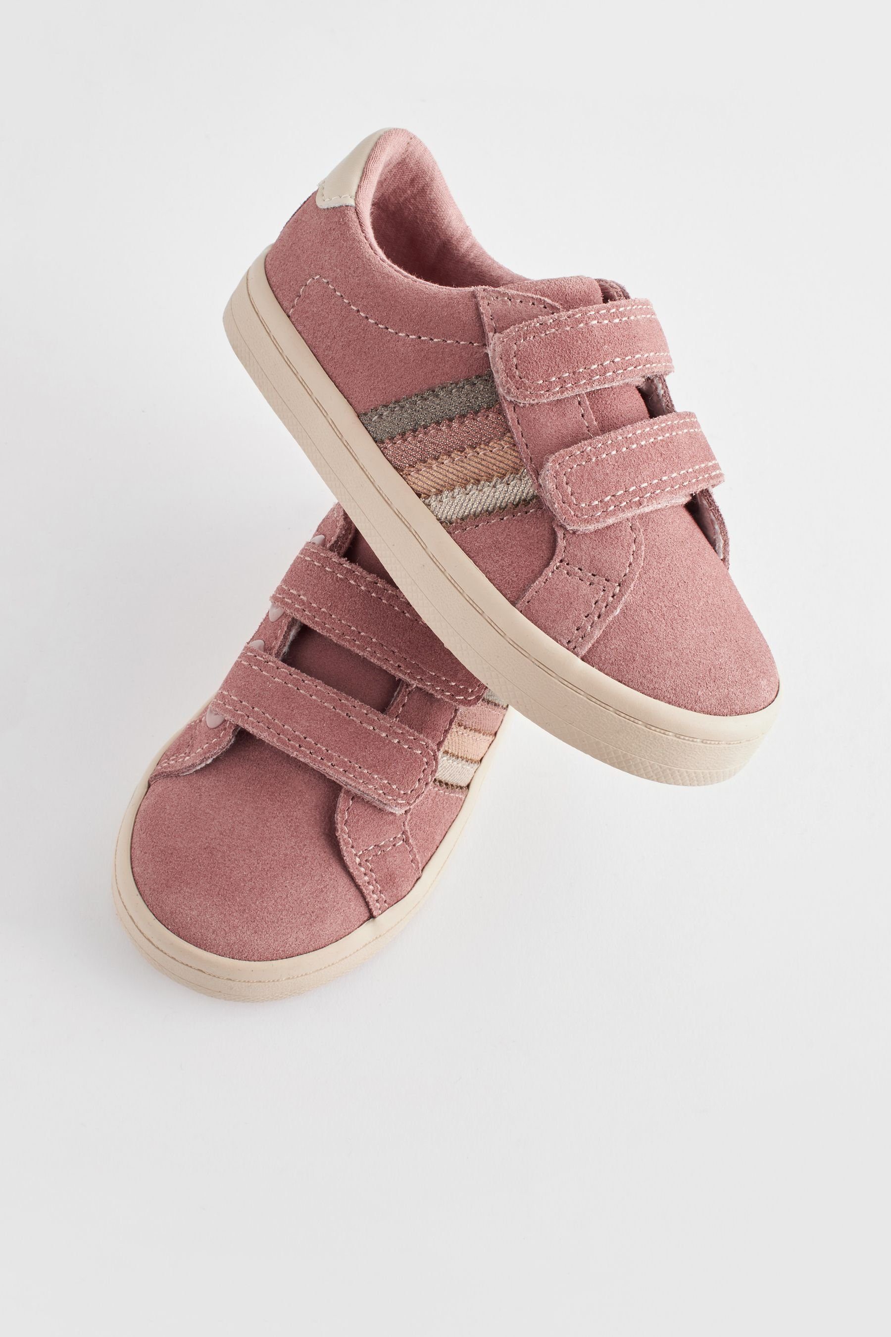 Leather (1-tlg) Pink Sneaker Next Fig Sportschuhe