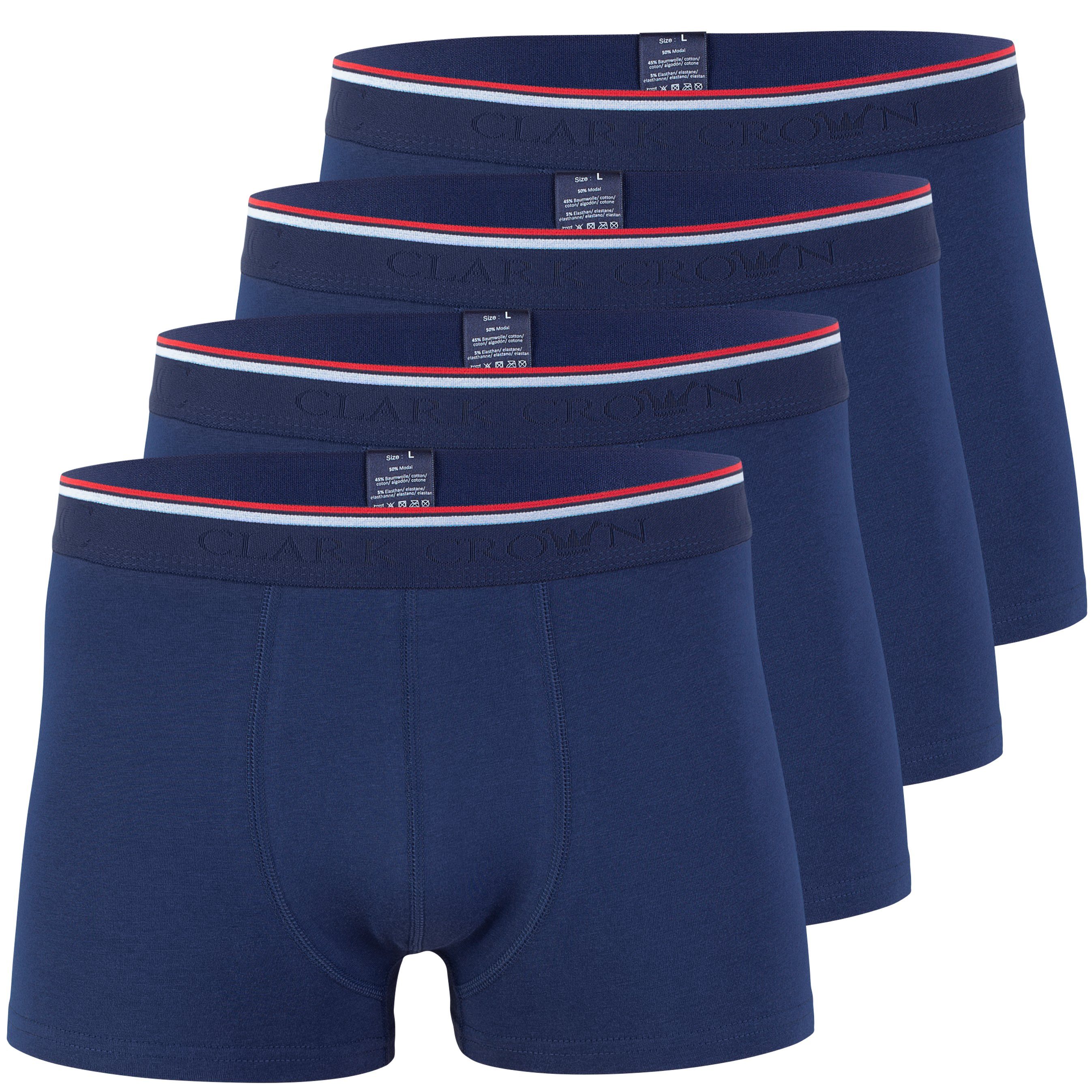 Clark Crown® Boxershorts (4-St) in weicher Modal Cotton Qualität günstig online kaufen
