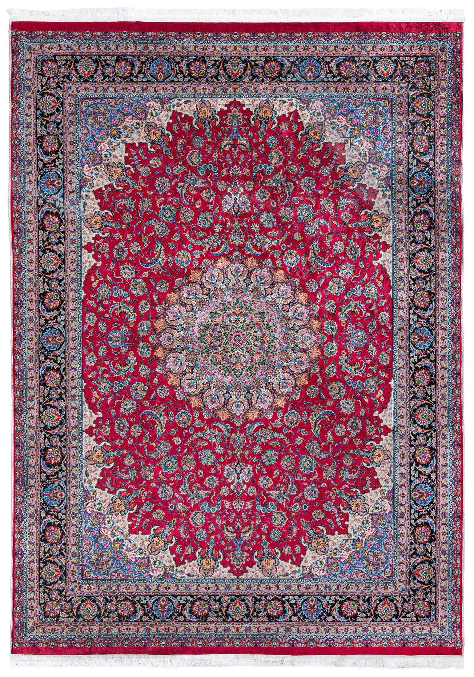 Mazovia Orientteppich Orientalisch Vintage Teppich Traditioneller Orient Teppich, 80 x 150 cm, Kurflor, Waschbar in Waschmaschine, Höhe 5 mm, Rutschfest