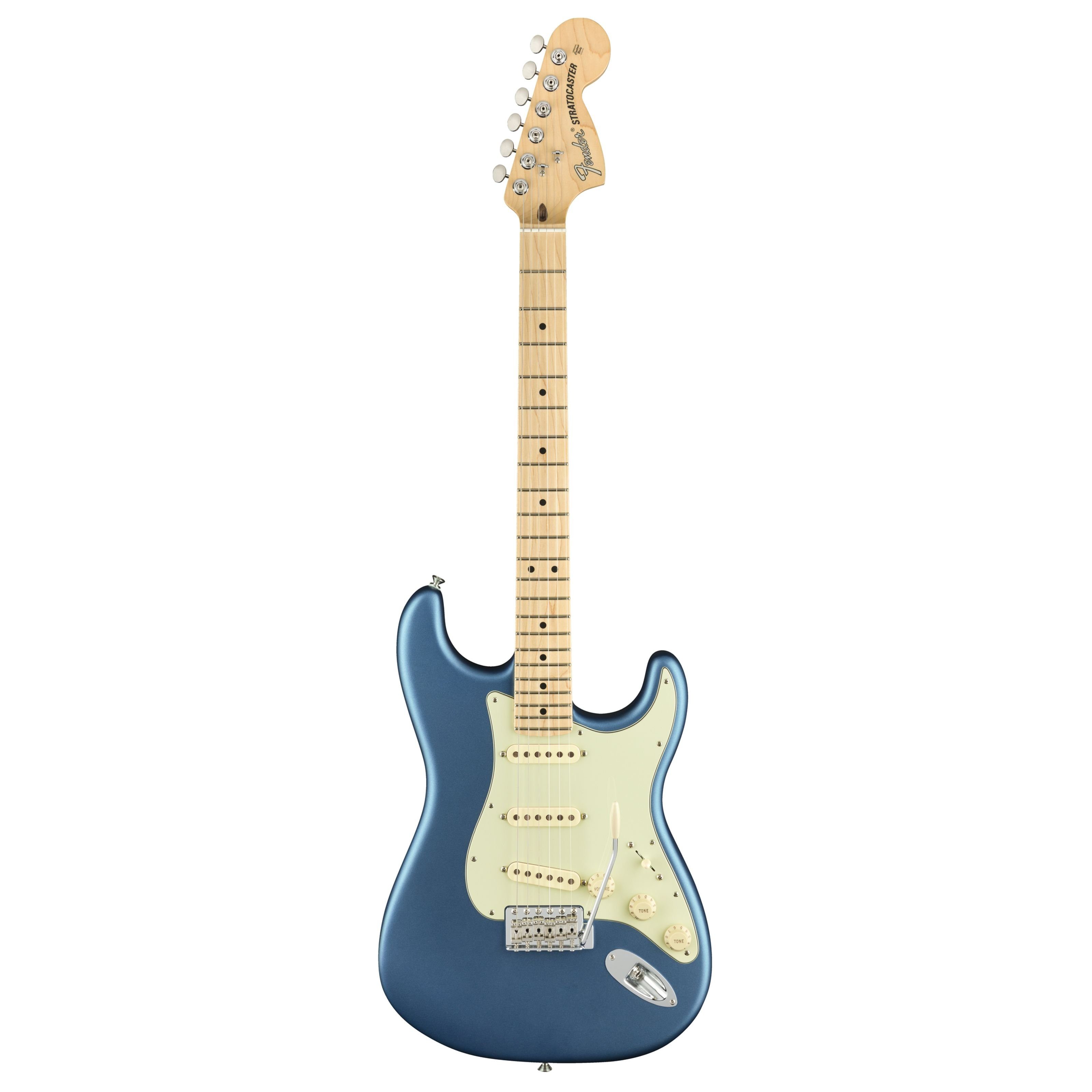 Fender Spielzeug-Musikinstrument, American Performer Stratocaster MN Satin Lake Placid Blue - E-Gitarre