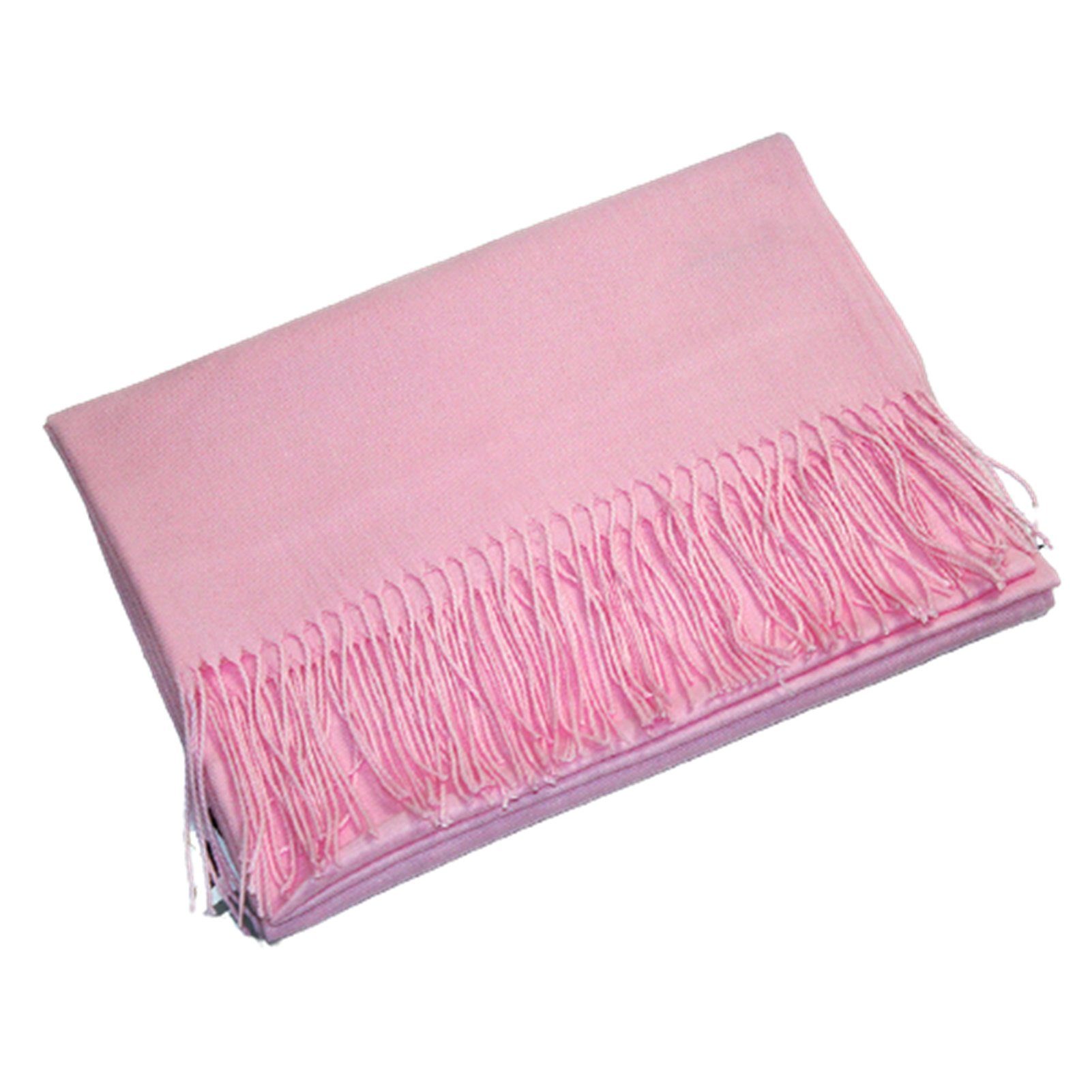 Kaschmirimitat, Schal, Langer Große Blusmart rosa Damenschals Aus Halstuch Schal leuchtend Fransen,